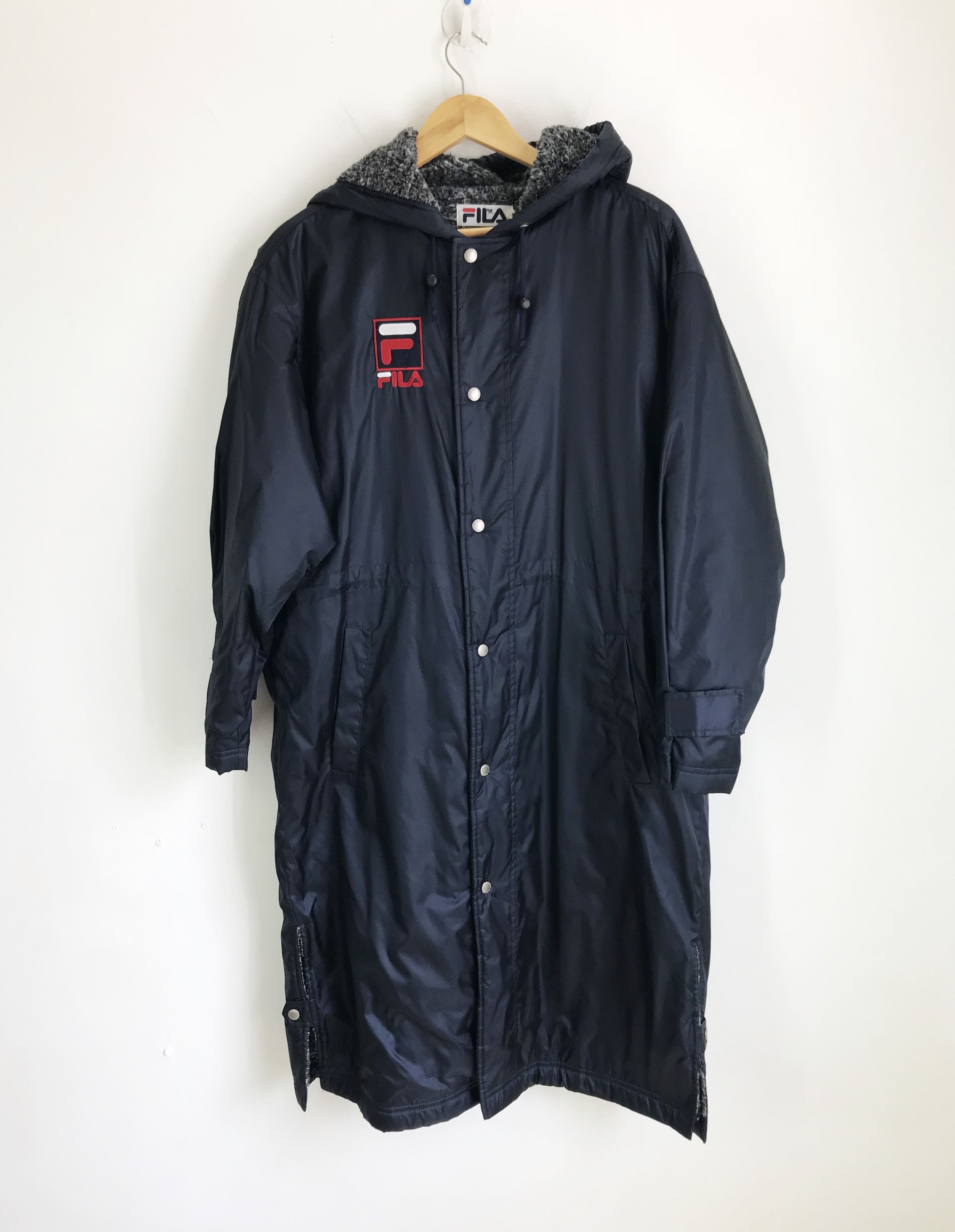 Fila × Vintage Vintage FILA Big Logo Hoodie Long Jacket Size US M / EU 48-50 / 2 - 3 Thumbnail