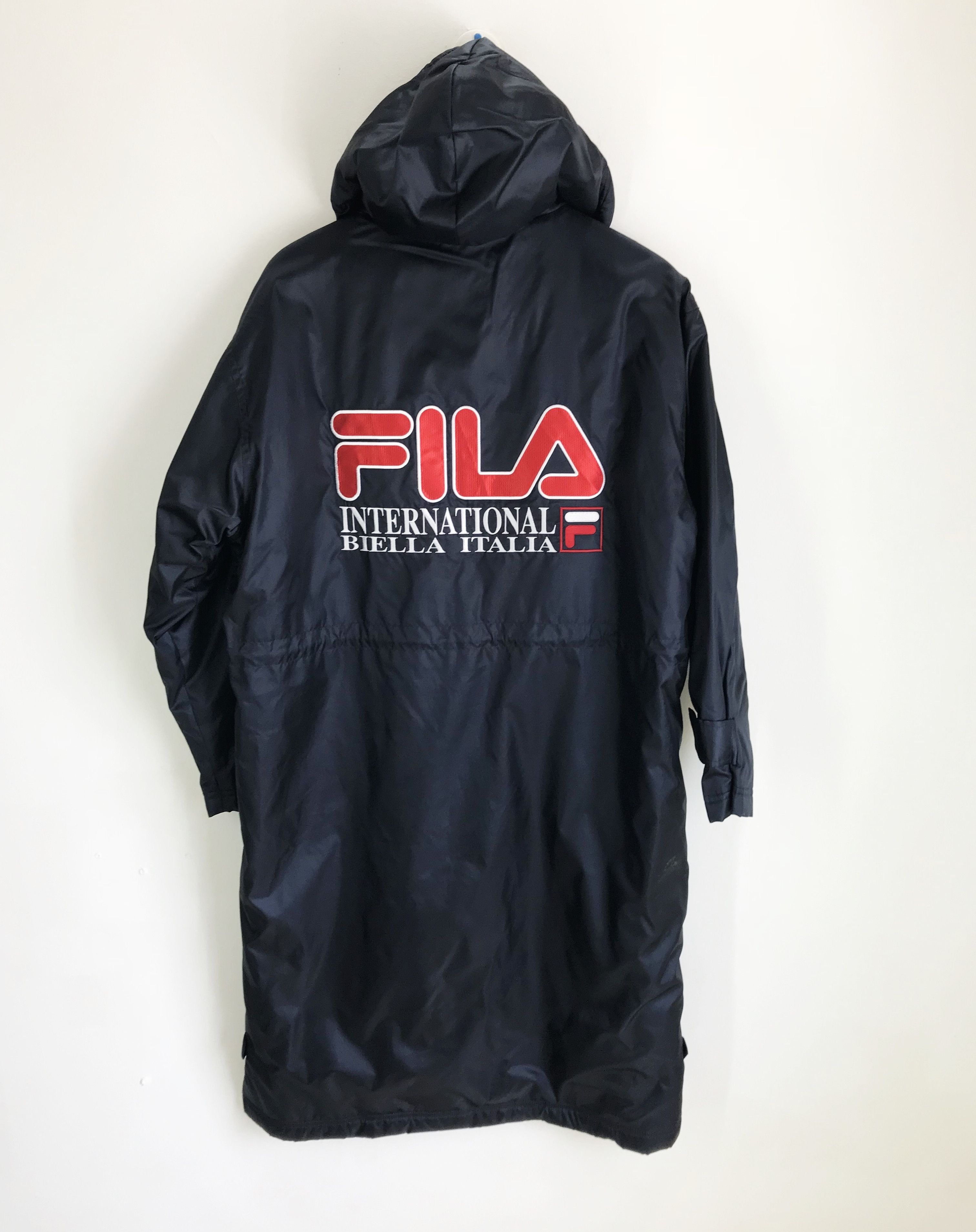 Fila × Vintage Vintage FILA Big Logo Hoodie Long Jacket Size US M / EU 48-50 / 2 - 1 Thumbnail