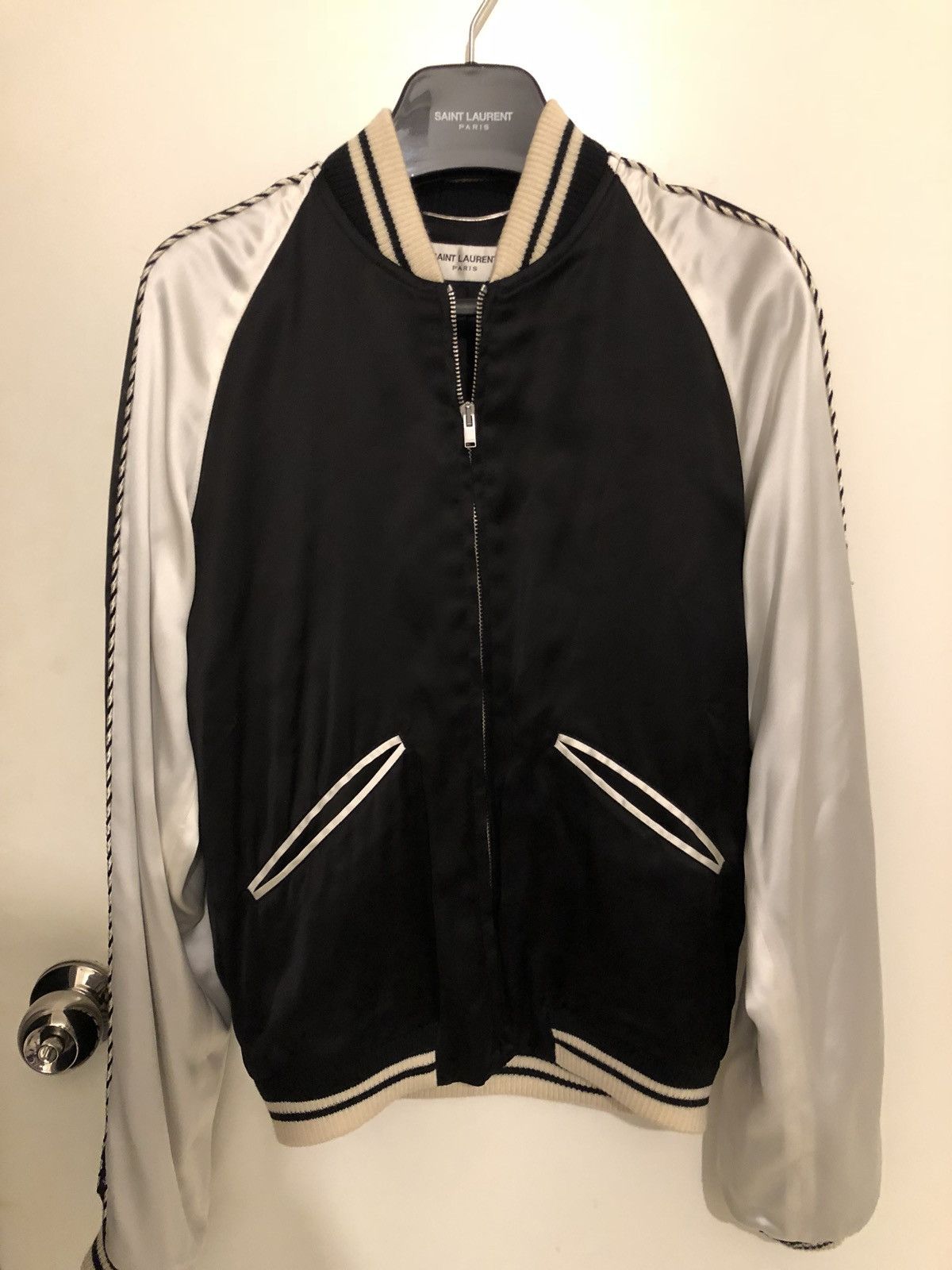 Saint Laurent Paris Saint Laurent Blood Luster Bomber Jacket 14SS | Grailed