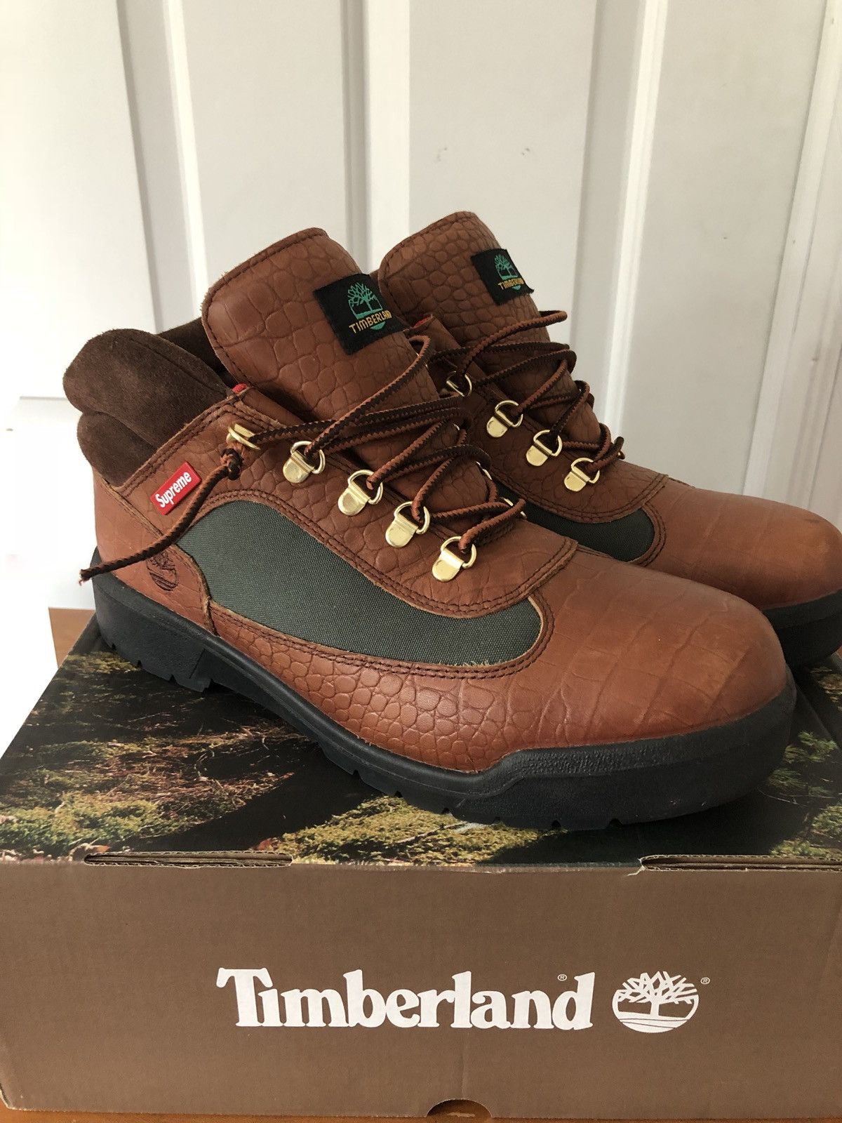 Supreme × Timberland Supreme Timberland Field Boots Beef And Broccoli Size 12 Size US 12 / EU 45 - 1 Thumbnail