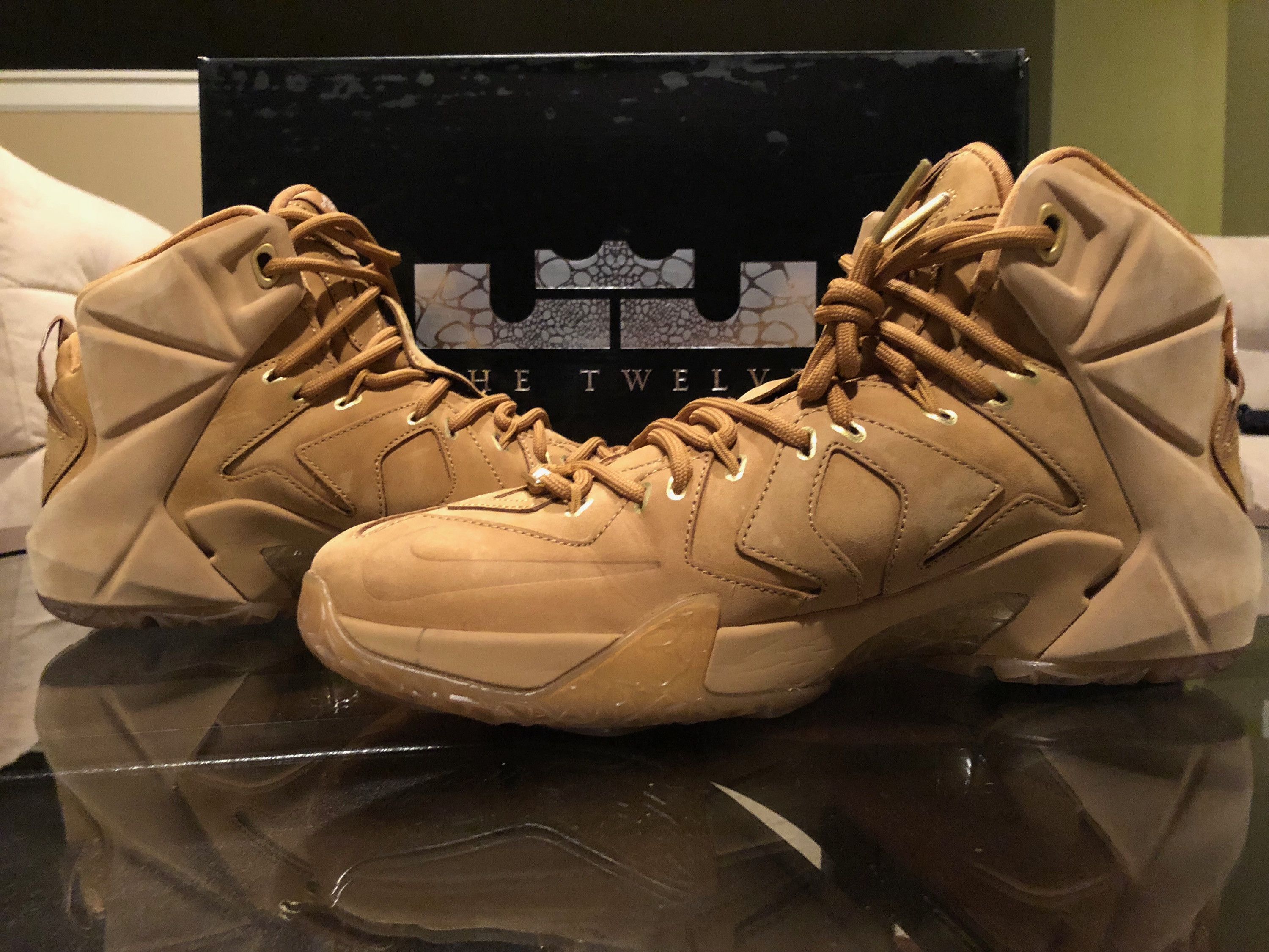 Nike Le Bron 12 Ext Wheat Grailed