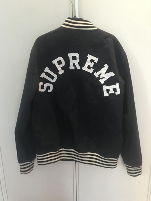 Supreme bulldog varsity on sale jacket