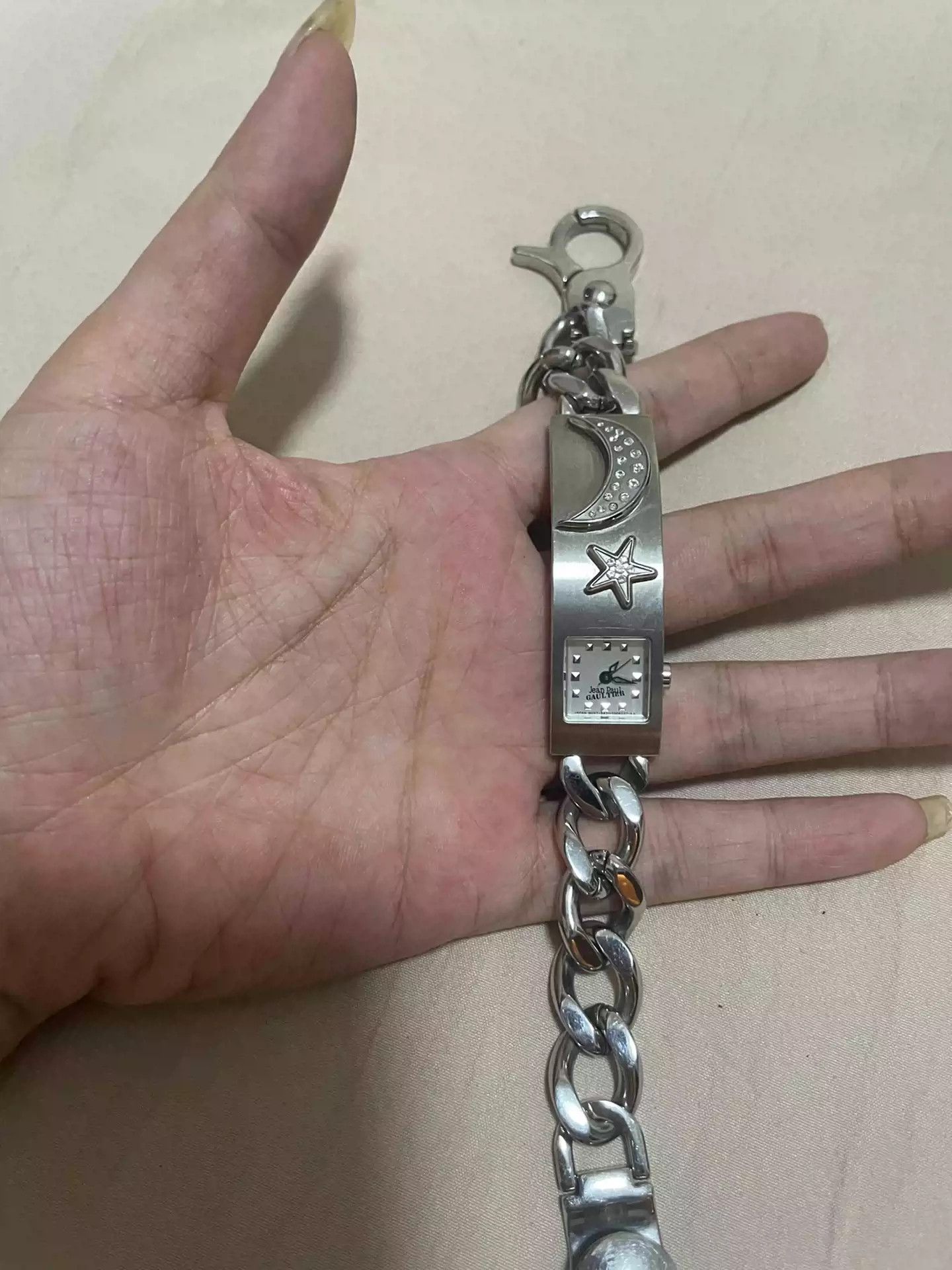 Jean Paul Gaultier Let Paul Gaultier Rare Out Of Print Star Moon Shrewder Hand Chain Watch Vantage Middle Ages Jpg Watch Cup Table Size ONE SIZE - 2 Thumbnail