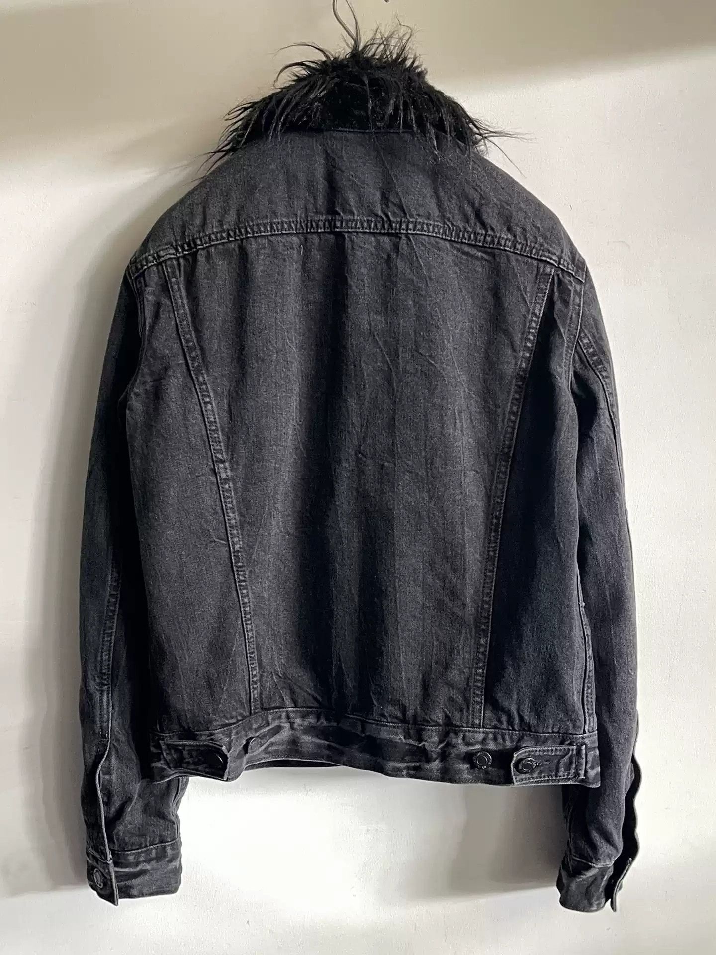 Helmut Lang Helmut Lang woolly collar denim jacket Size US M / EU 48-50 / 2 - 9 Thumbnail