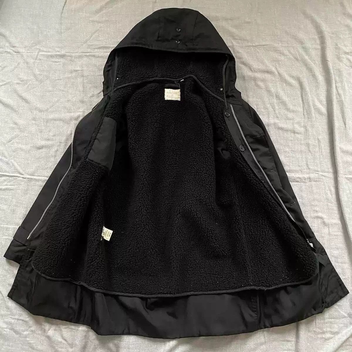 HELMUT LANG 1998 本人期 タートルネック ニット archive Helmut Lang Autumn / Winter 1998 Black Lined Coat – david casavant