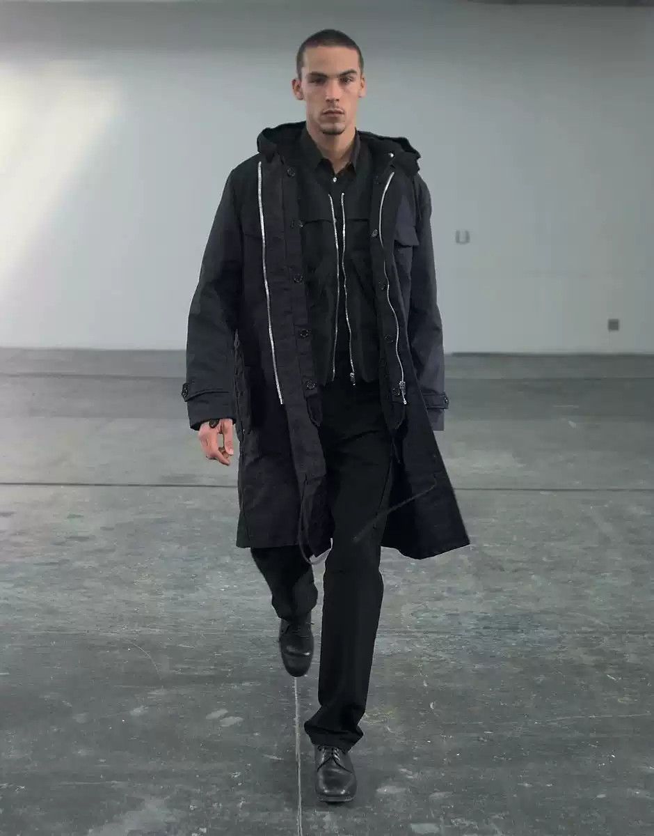 Helmut Lang 1998 overcoat trench coat Mmur65 jacket archive