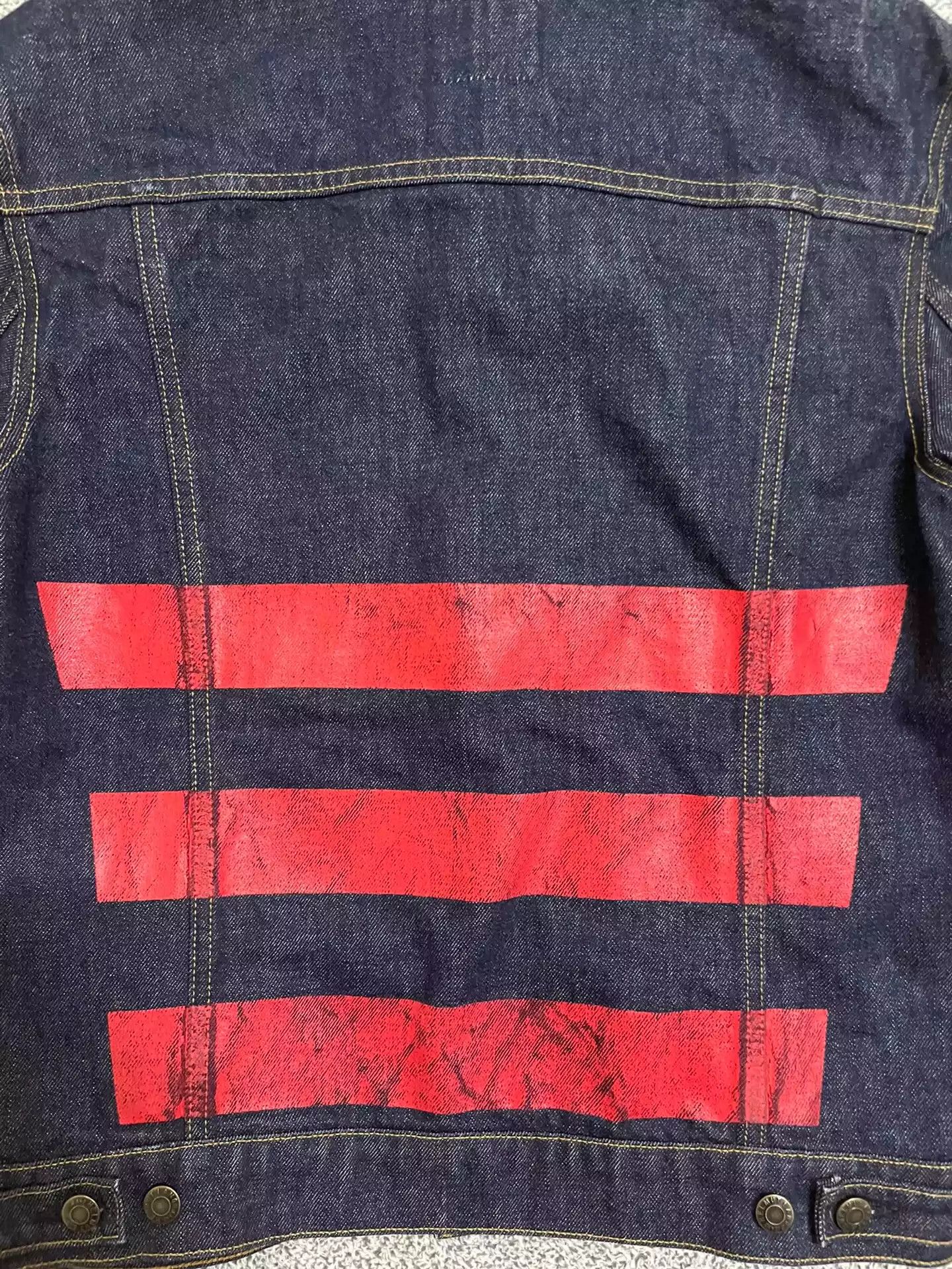 Helmut Lang Helmut Lang 1996 striped denim jacket Size US S / EU 44-46 / 1 - 4 Thumbnail