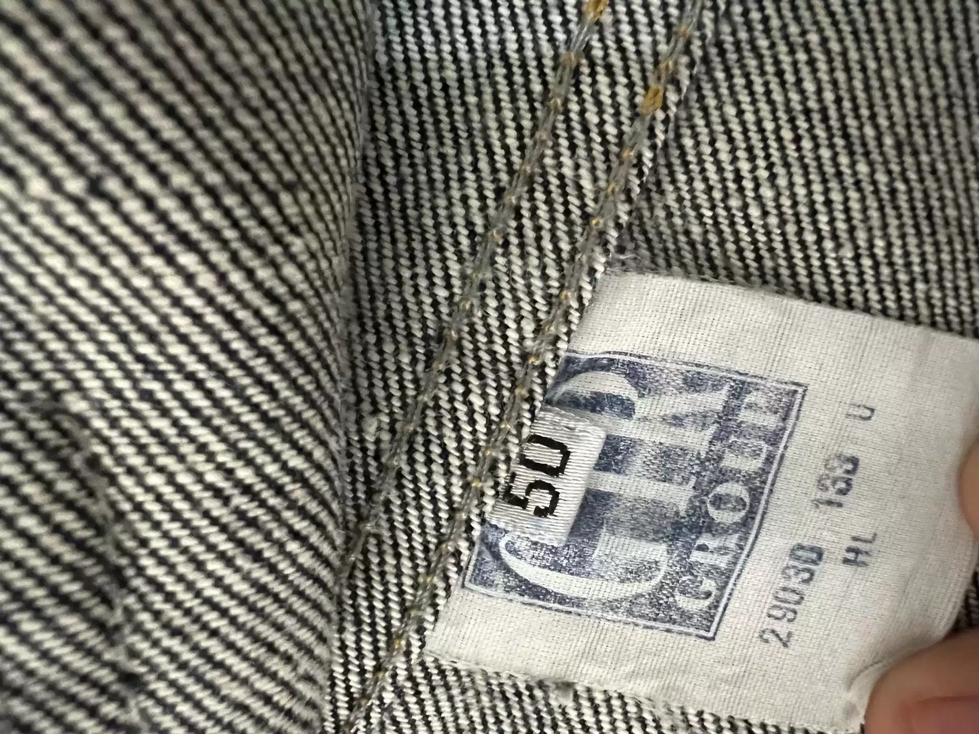 Helmut Lang Helmut Lang 1996 leather label, I period type2 blue cow denim jacket Size US L / EU 52-54 / 3 - 5 Thumbnail