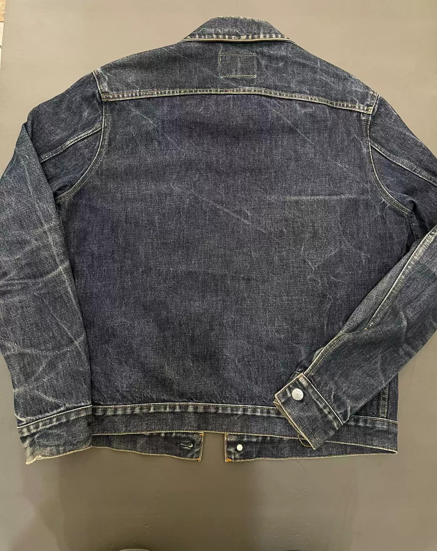 Helmut Lang Helmut Lang 1996 leather label, I period type2 blue cow denim jacket Size US L / EU 52-54 / 3 - 6 Thumbnail