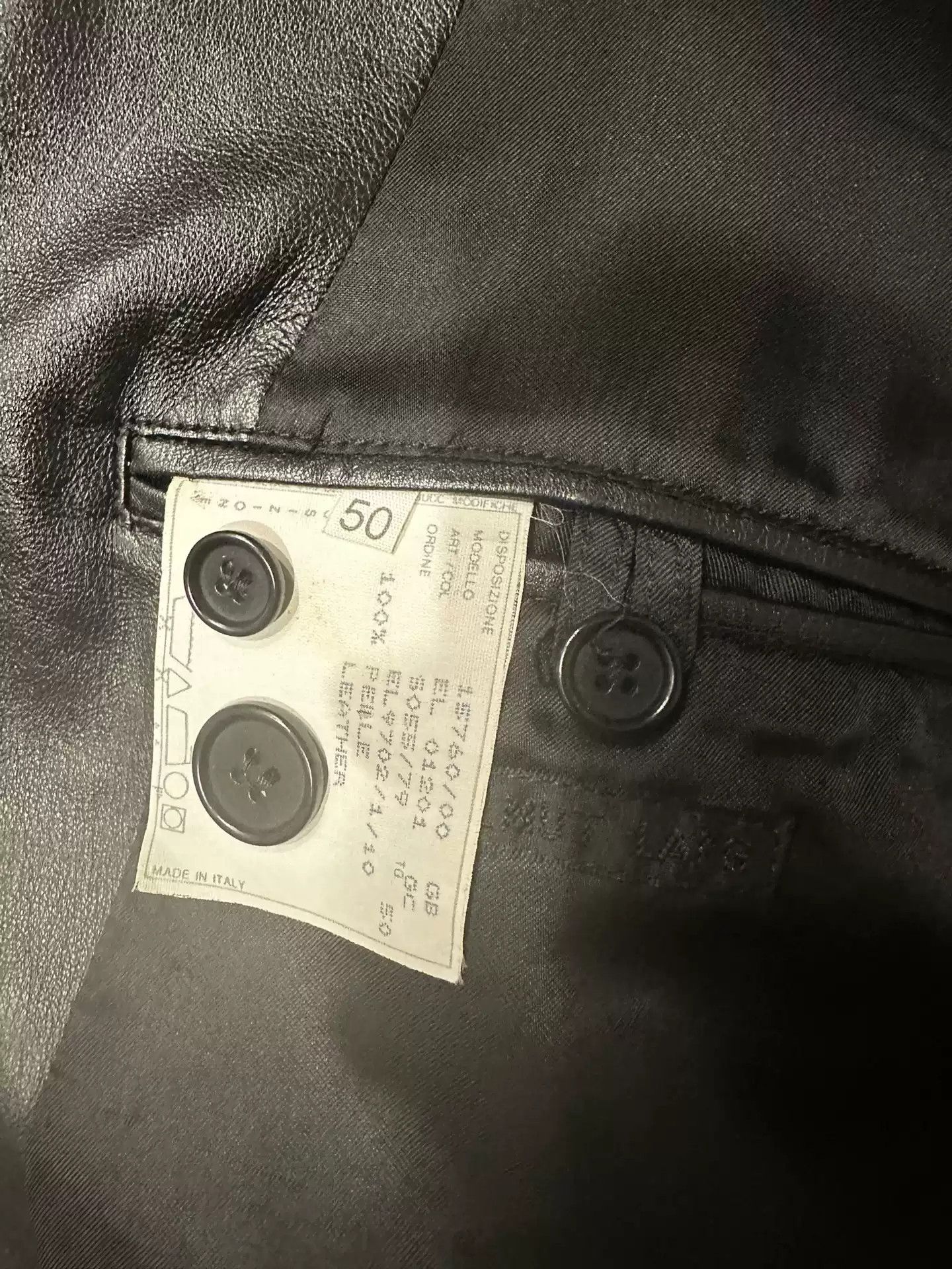 Helmut Lang Helmut Lang 1999 Lambskin Leather leather Size US XL / EU 56 / 4 - 7 Thumbnail