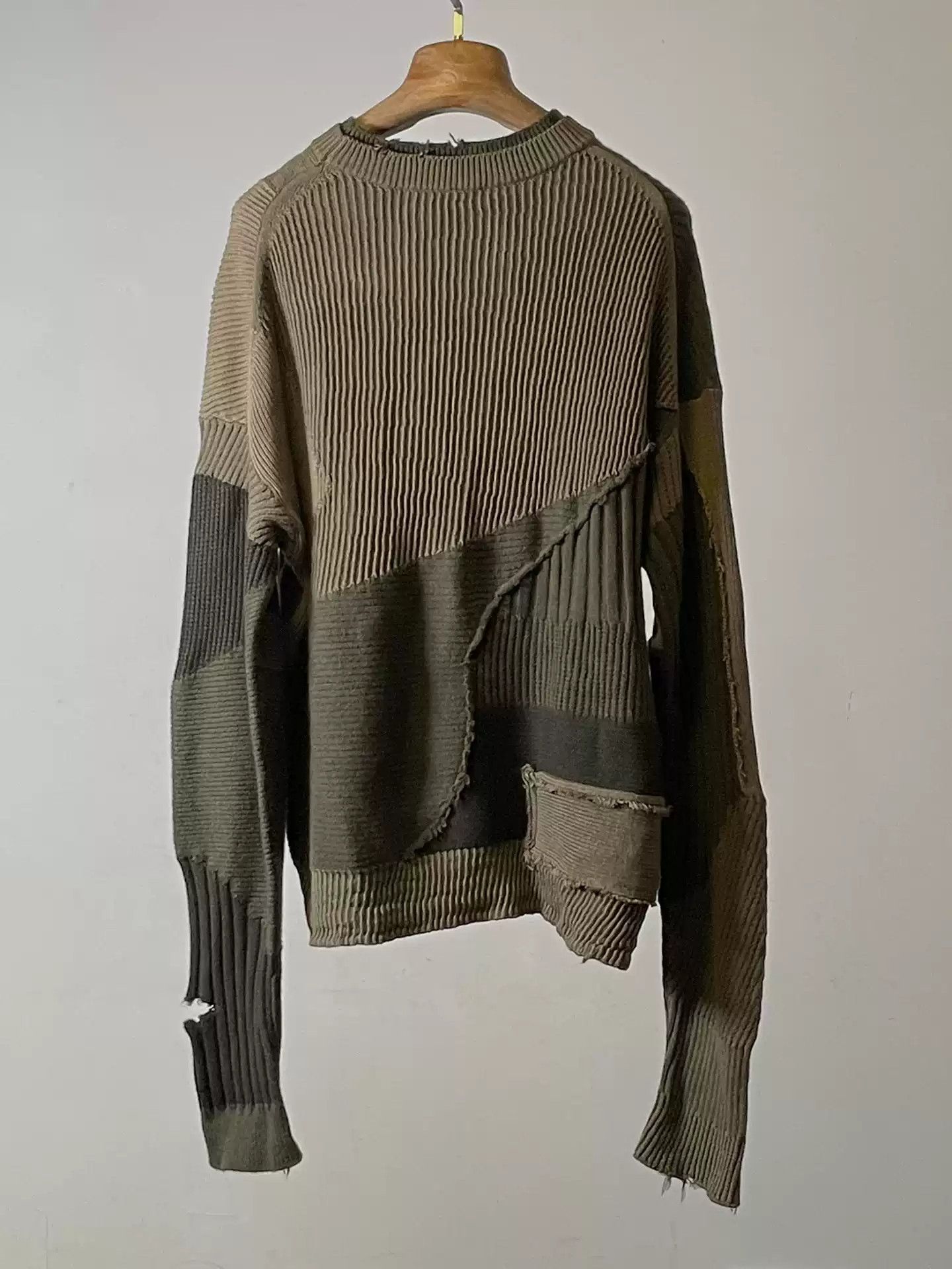 Helmut Lang Helmut Lang | eroded splicing sweater Size US M / EU 48-50 / 2 - 4 Thumbnail