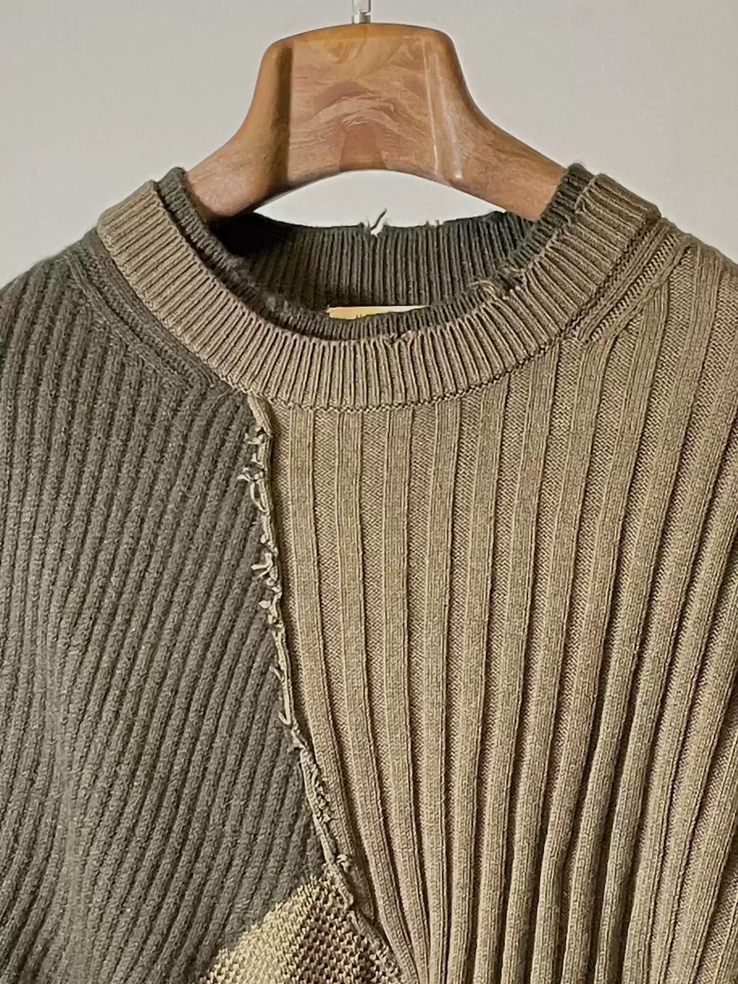 Helmut Lang Helmut Lang | eroded splicing sweater Size US M / EU 48-50 / 2 - 2 Thumbnail