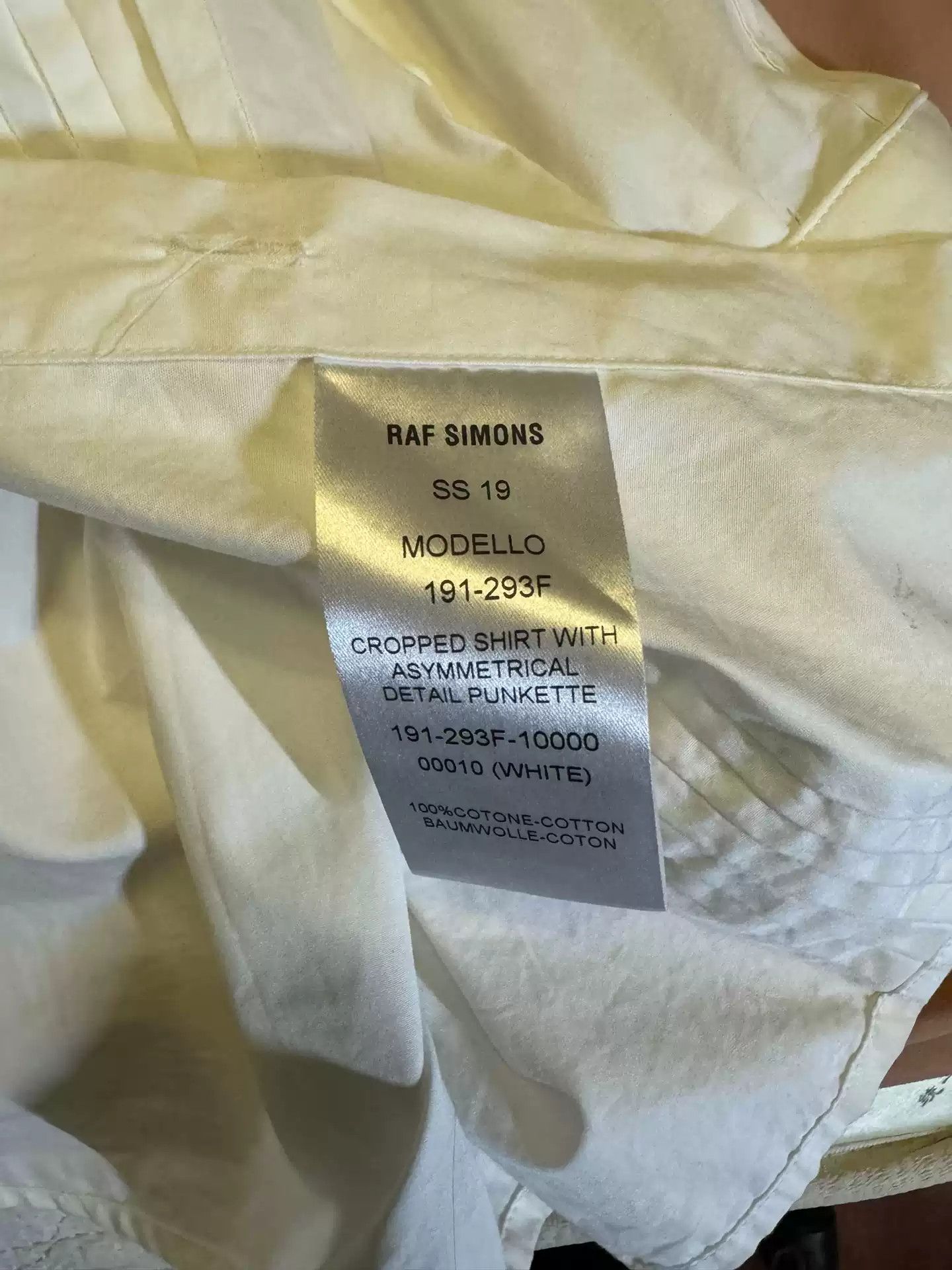 Raf Simons Raf Simons ss19 white shirt Size US L / EU 52-54 / 3 - 4 Thumbnail