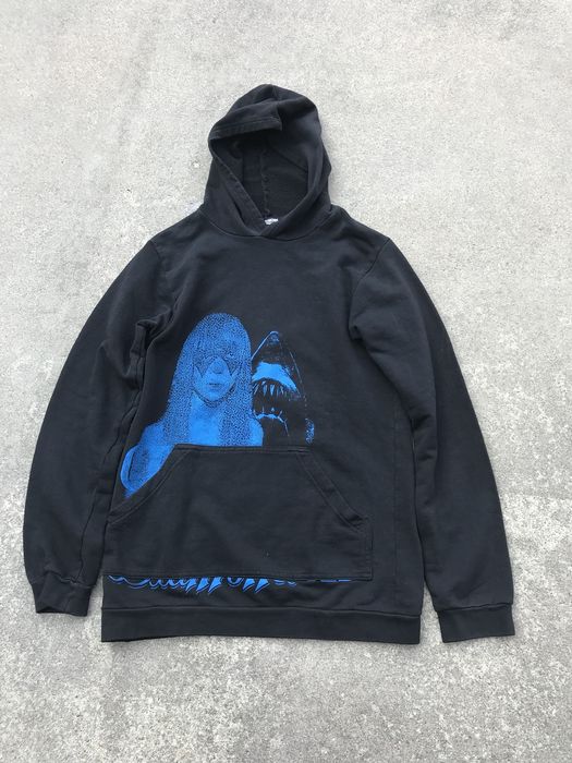 Raf simons best sale shark hoodie