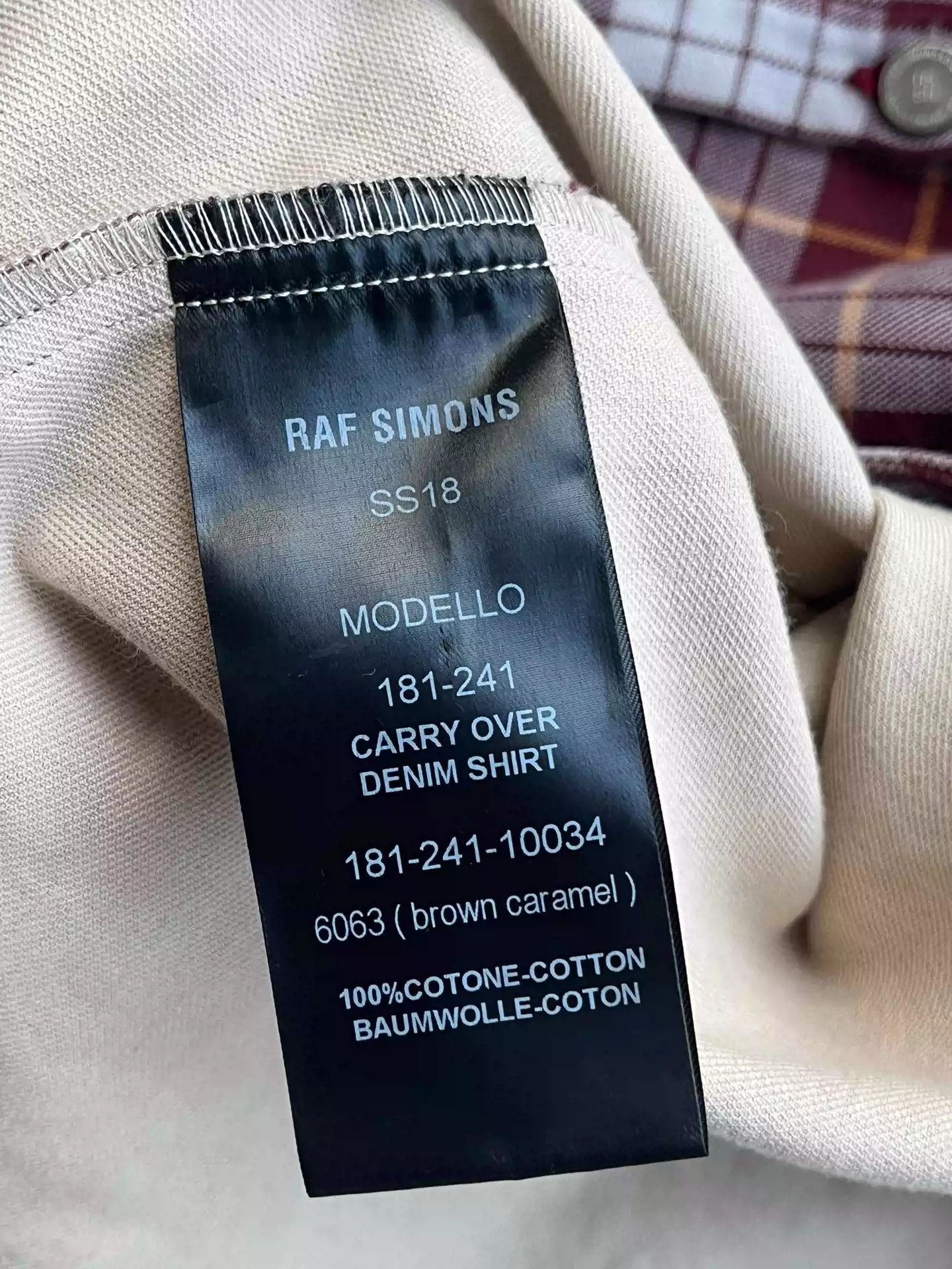 Raf Simons Raf Simons 18ss leather plaid shirt jacket Size US M / EU 48-50 / 2 - 4 Thumbnail