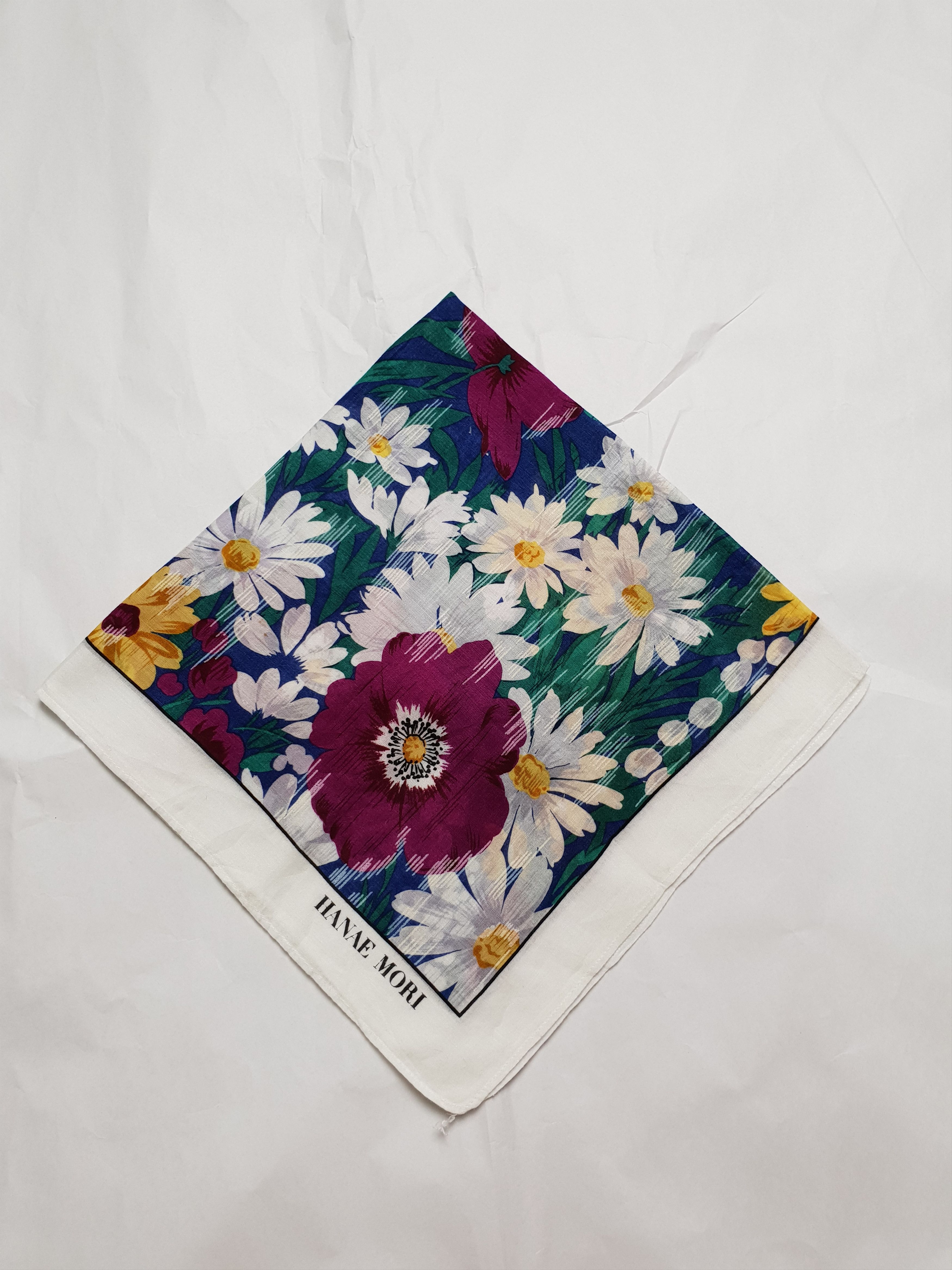 Japanese Brand Handky Bandana Hanae Mori Japanese Sunflower Size ONE SIZE - 1 Thumbnail