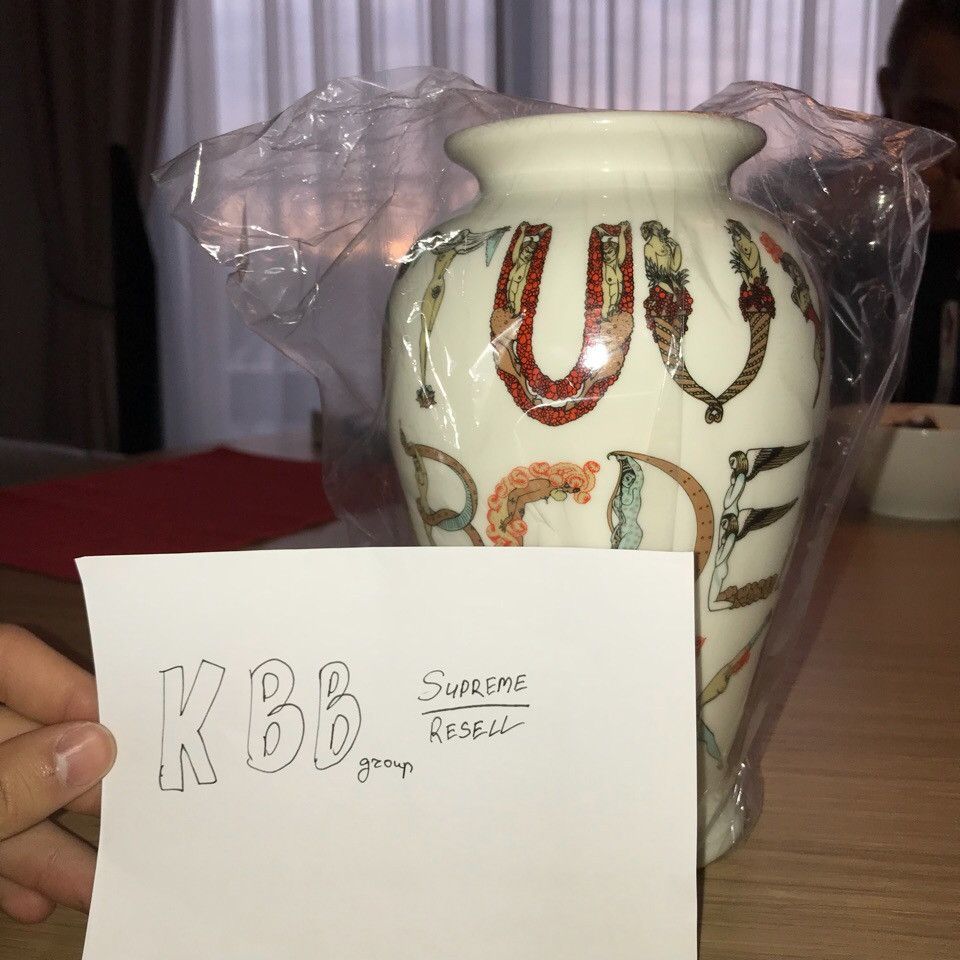 Supreme Alphabet Vase White