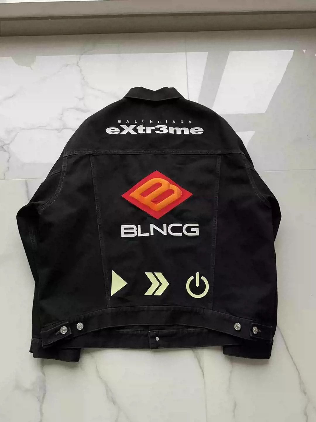 Balenciaga Balenciaga 21fw Gamer Denim Jacket Size US M / EU 48-50 / 2 - 2 Thumbnail