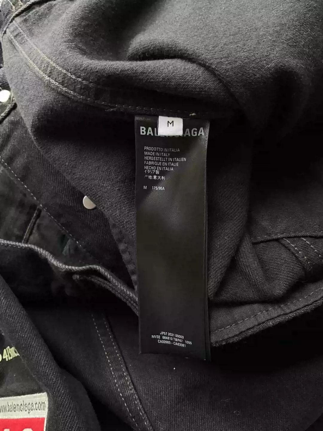 Balenciaga Balenciaga 21fw Gamer Denim Jacket Size US M / EU 48-50 / 2 - 4 Thumbnail