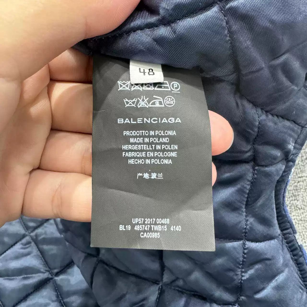 Balenciaga Balenciaga blue plaid cotton jacket Size US M / EU 48-50 / 2 - 3 Thumbnail