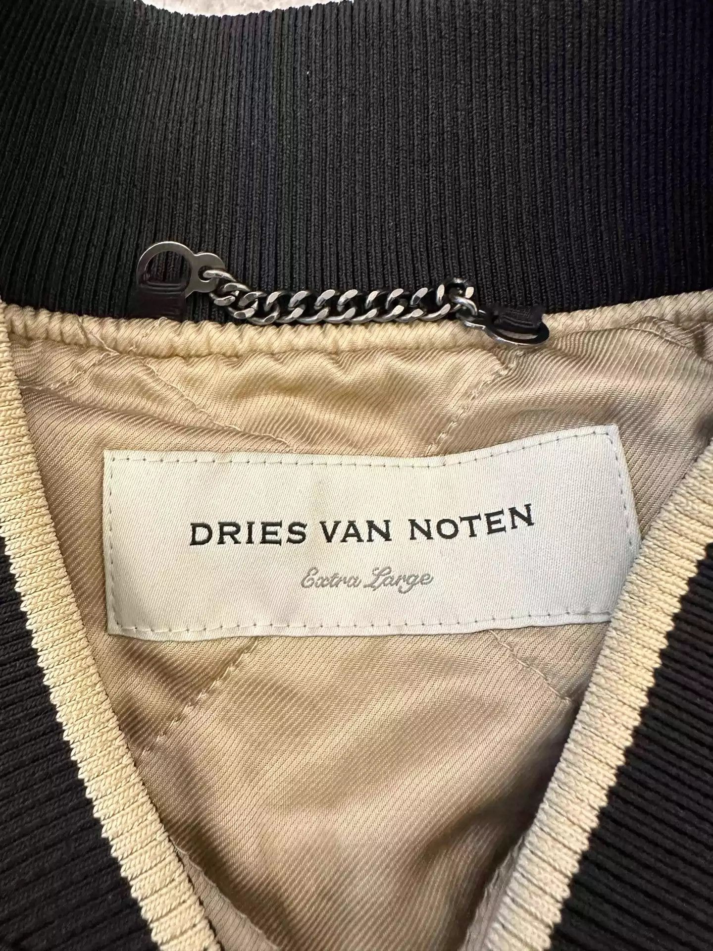 Dries Van Noten Dries Van Noten DVN 23ss black and white splicing nylon Bomber pilot jacket Size US XL / EU 56 / 4 - 3 Thumbnail