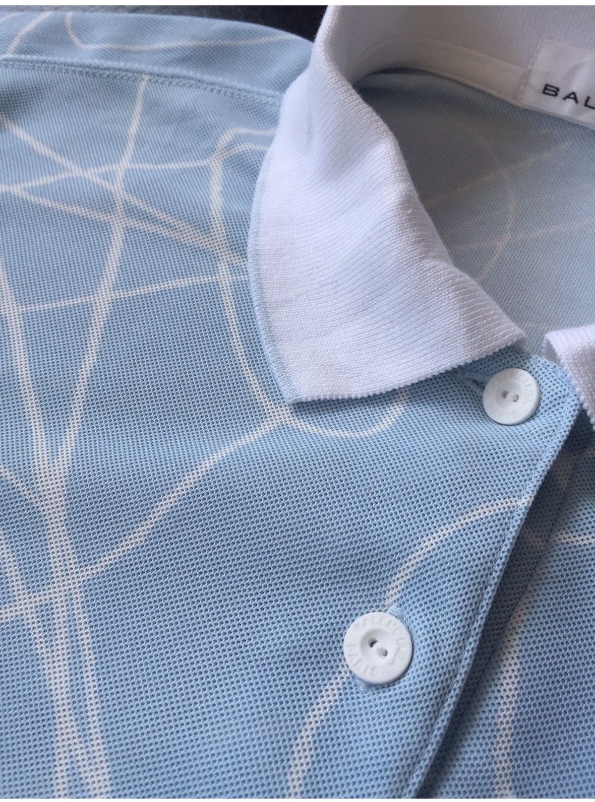 Balenciaga Balenciaga Paris Overprint Shrit Ice Blue 22x25:5 Size US L / EU 52-54 / 3 - 5 Thumbnail