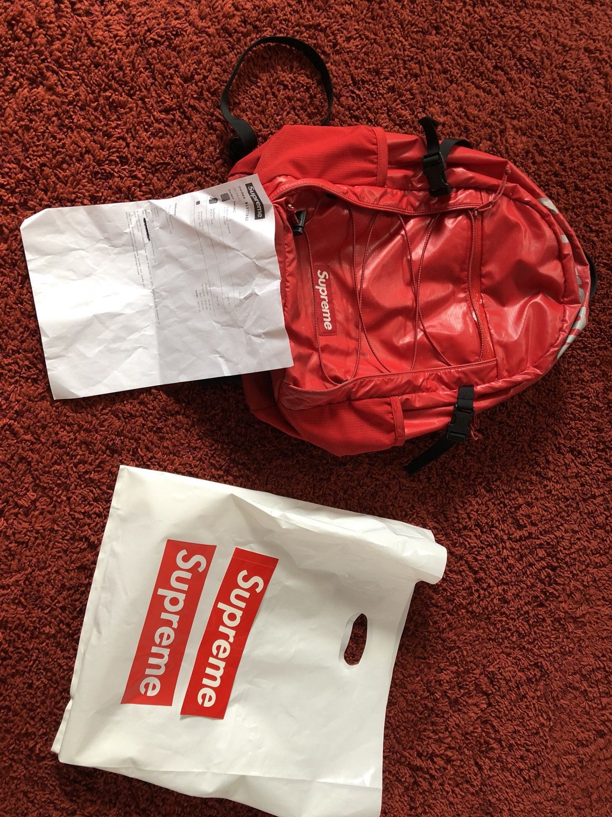 Supreme Supreme FW17 Backpack Red Grailed