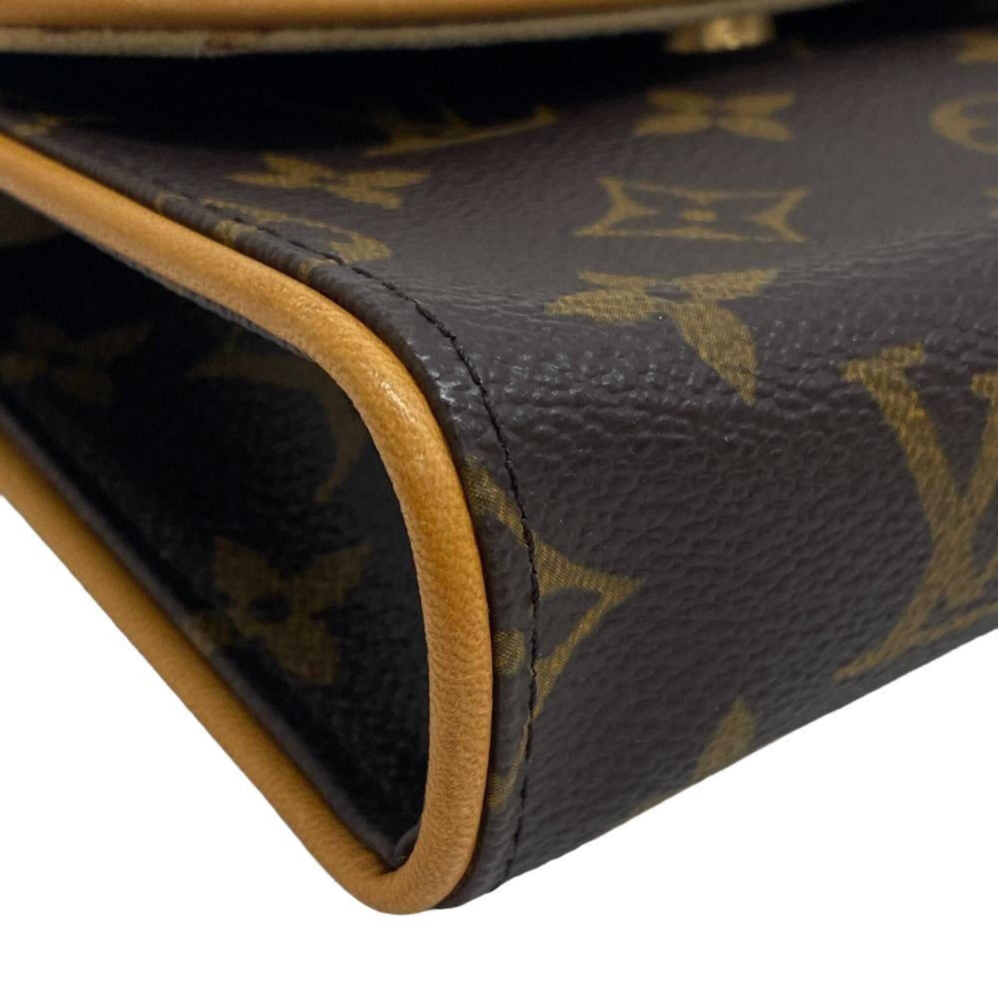 Louis Vuitton LOUIS VUITTON M51885 Florentine Monogram Pochette Brown Women's Z0004876 Size ONE SIZE - 5 Thumbnail