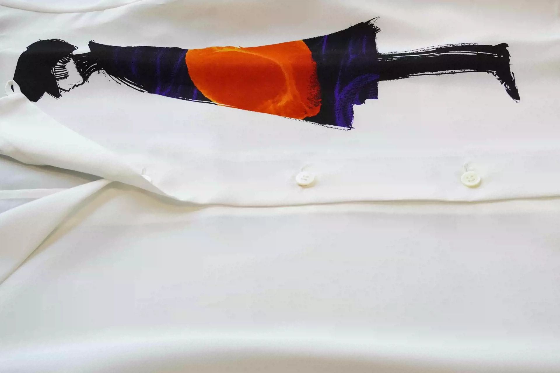 Yohji Yamamoto Yohji Yamamoto Hand-painted Shirt Size US M / EU 48-50 / 2 - 7 Thumbnail