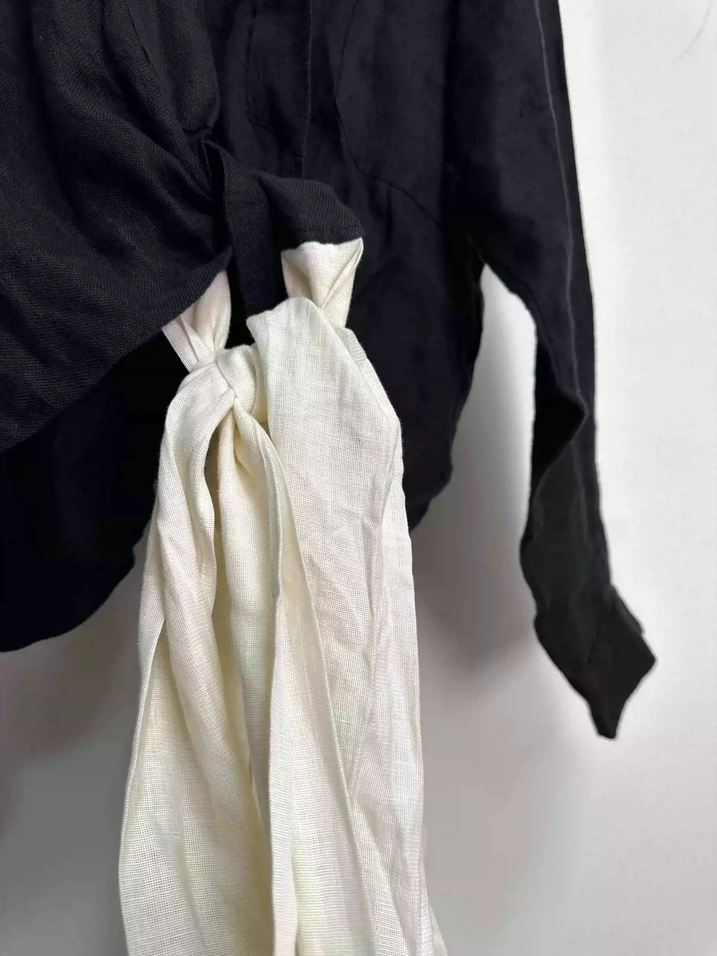 Yohji Yamamoto Yohji Yamamoto 1985ss Linen Coat With Streamers Size US M / EU 48-50 / 2 - 5 Thumbnail