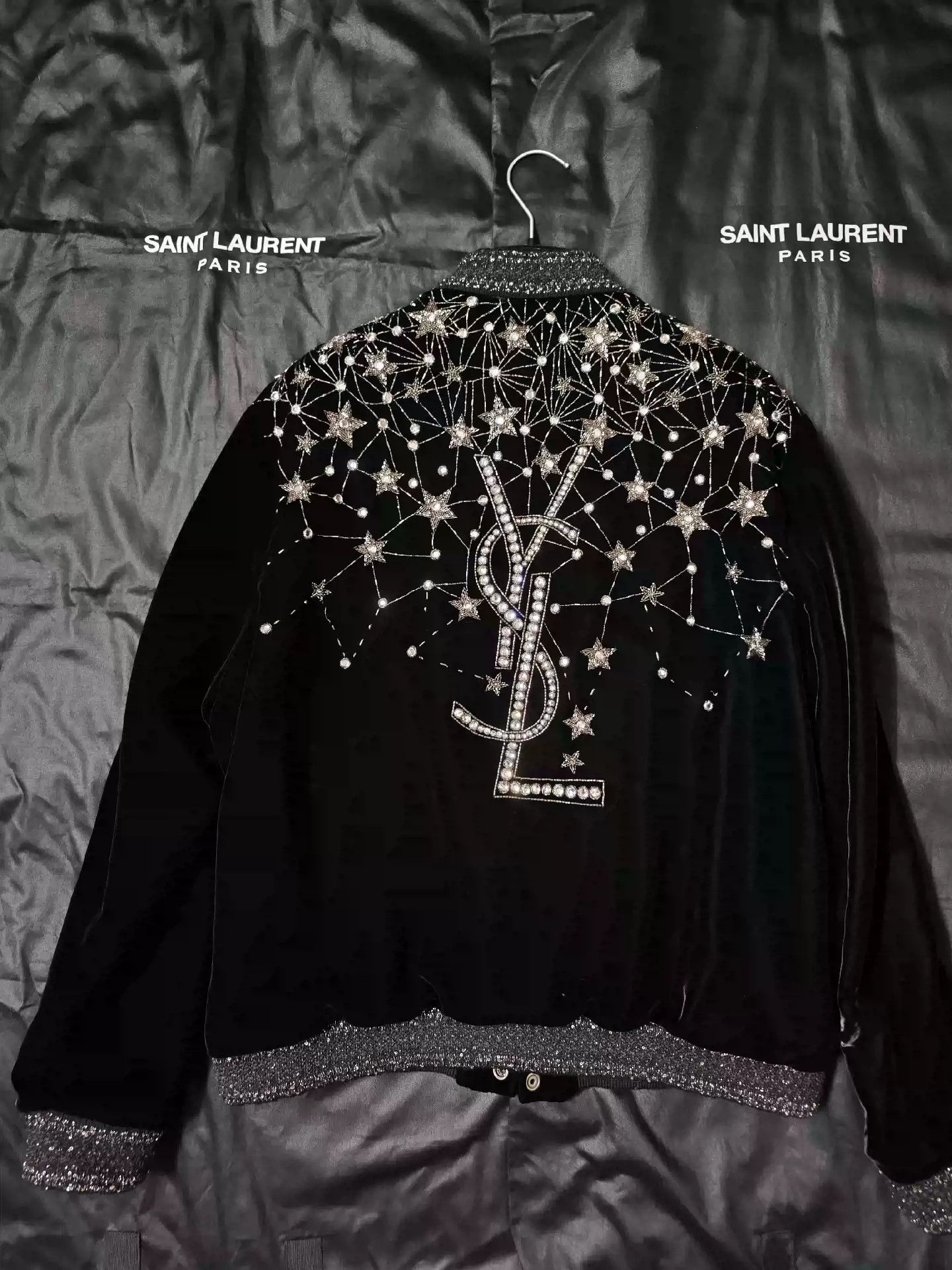 Saint Laurent Paris SAINT LAURENT Galaxy Baseball Jacket Size US M / EU 48-50 / 2 - 2 Thumbnail
