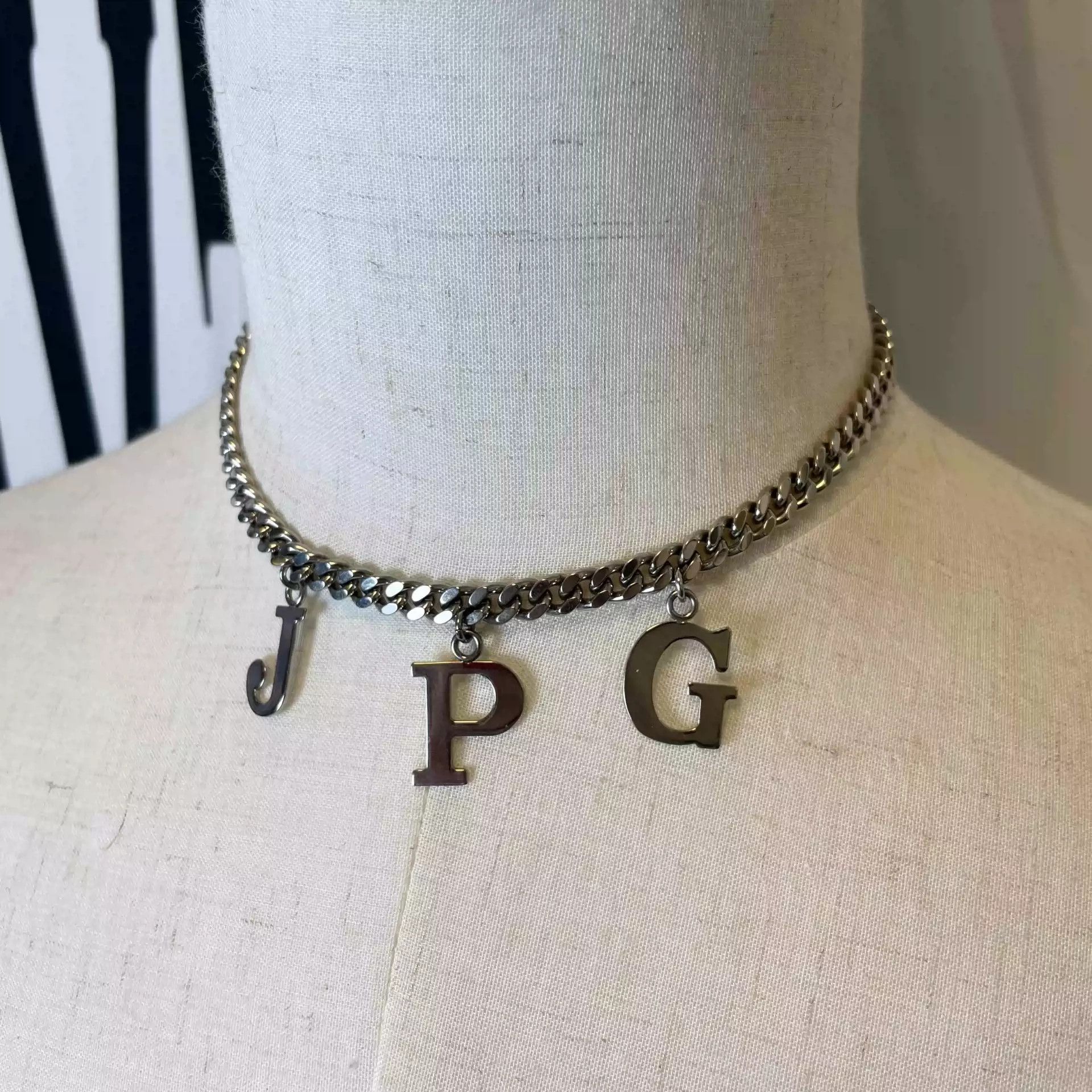 Jean Paul Gaultier John Paul Gaultier Limited Letter Chain Size ONE SIZE - 3 Thumbnail