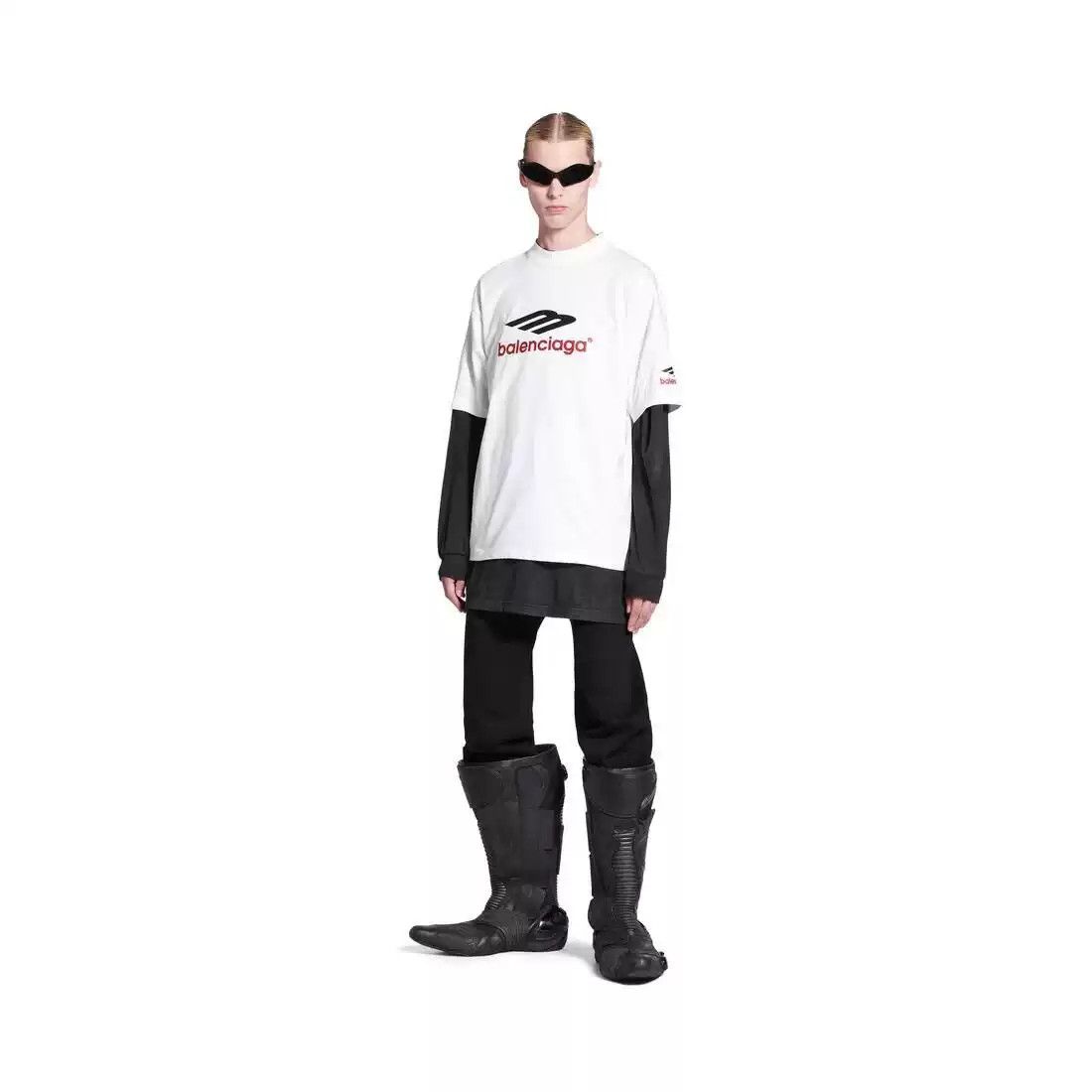 Balenciaga Balenciaga FW23 3B SPORTS ICON embroidered logo short sleeved T-shirt Size US S / EU 44-46 / 1 - 8 Thumbnail