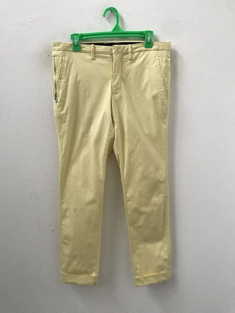 Epic Japanese Collabs Junhashimoto X Nano Universe Cropped Skinny Yellow Pant Size 31