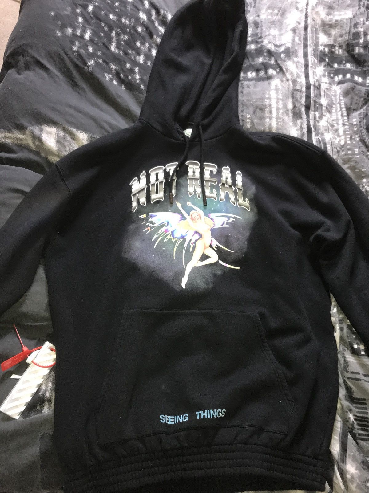 Off white not real cheap angel hoodie