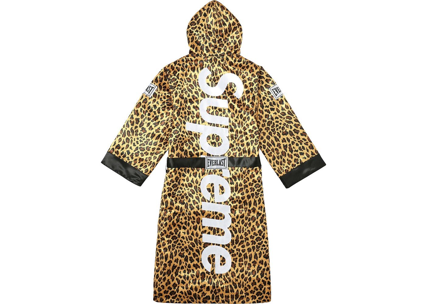 Supreme Supreme Everlast Satin Hooded Boxing Robe Leopard Small Grailed