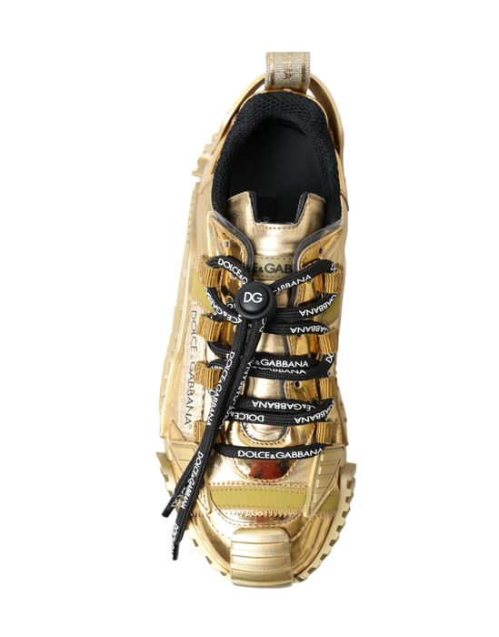 dolce gabbana gold shoes