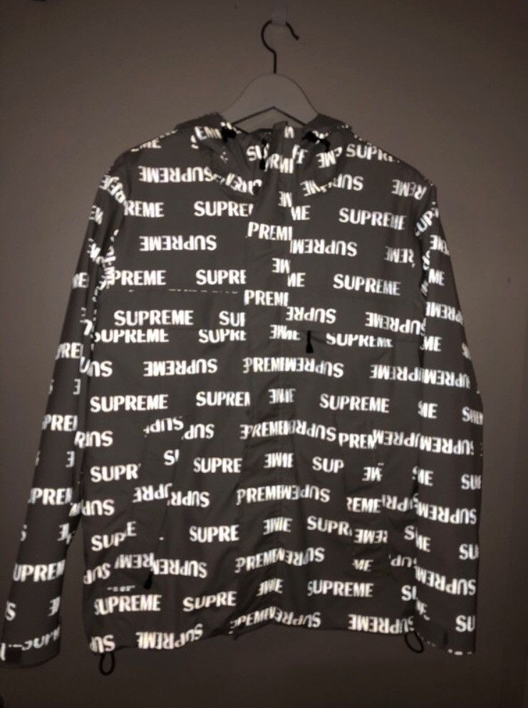 Supreme Supreme 3M Reflective Repeat Taped Seam Jacket | Grailed