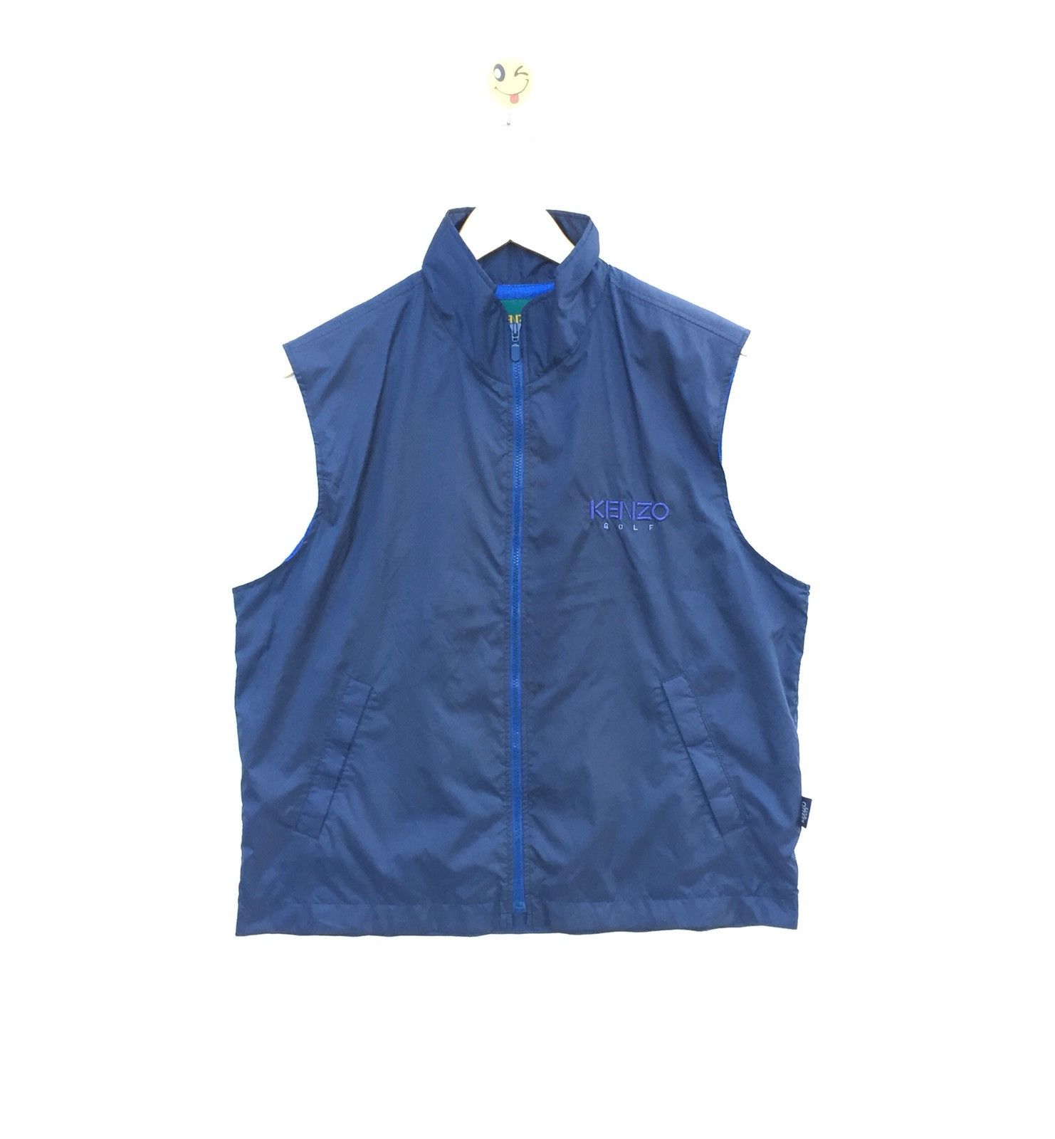 RARE!! KENZO / Kenzo Golf Sleeveless Jacket nice colour and nice design in great condition / Fishing Jacket / Vintage / Sleeveless.