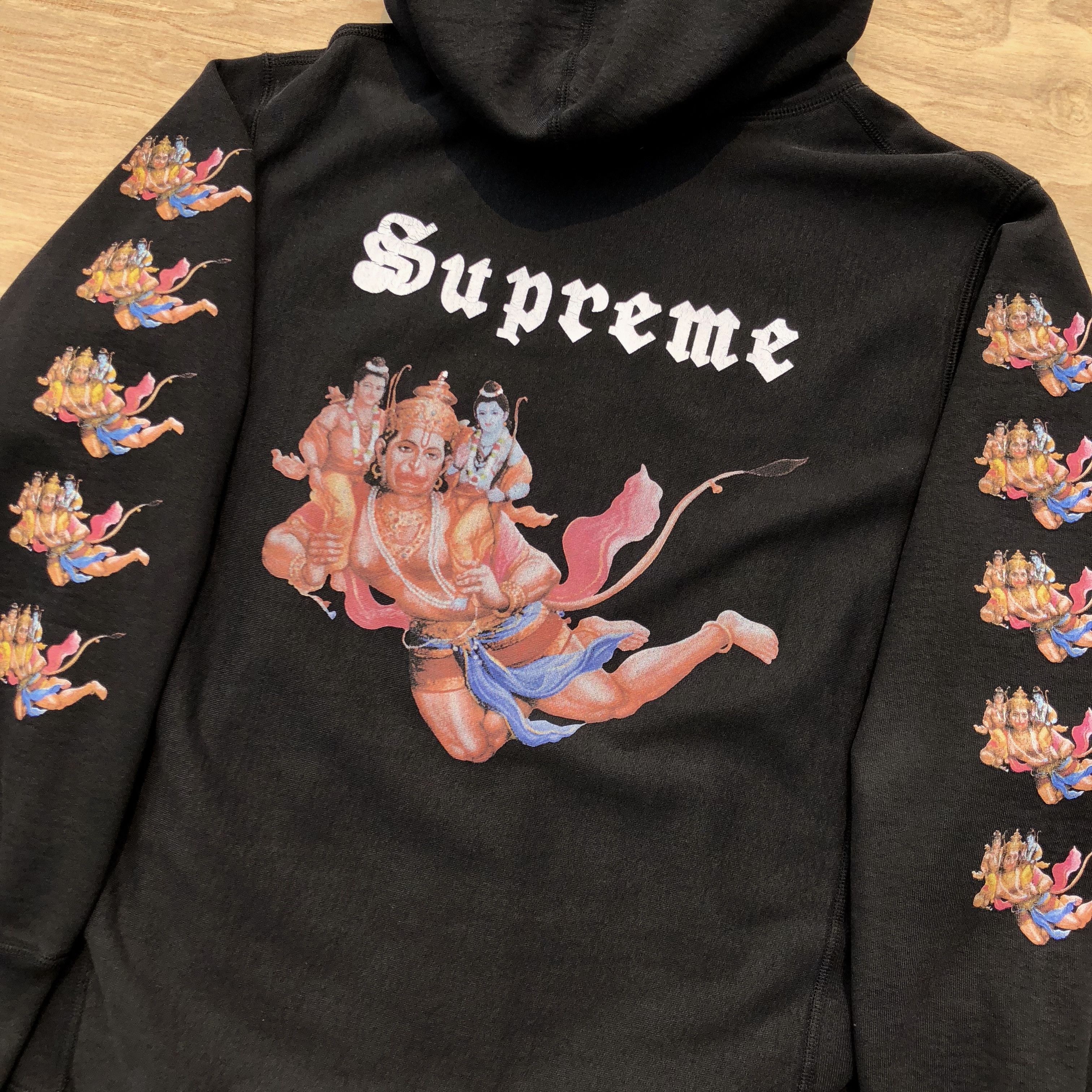 Supreme 🚨FINAL PRICE🚨 Hanu Hanuman Hindu God Sleeve Logo Hooded