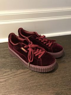 Burgundy puma store creepers