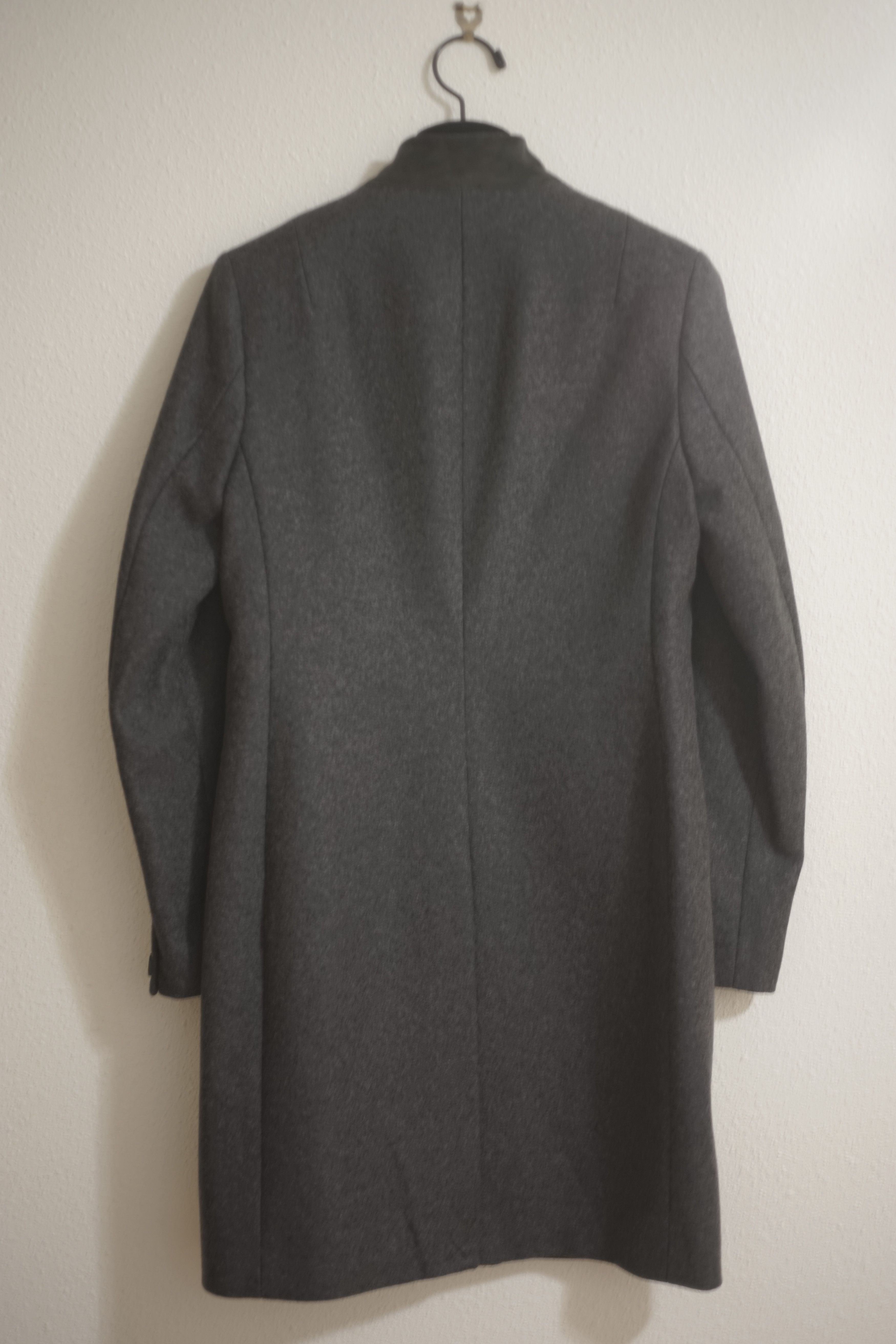 Wool Slim Suede Collar Coat