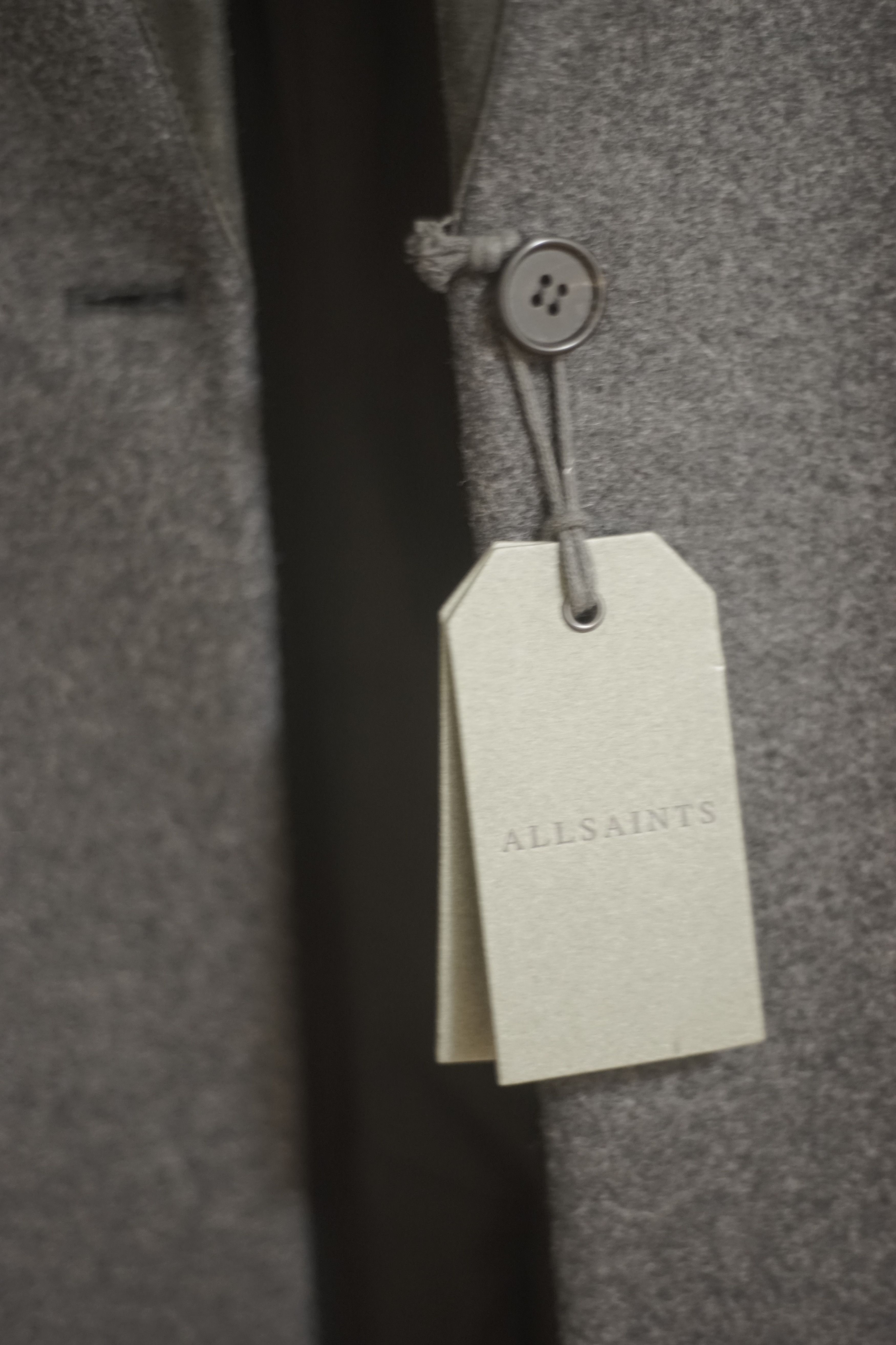 Allsaints Wool Slim Suede Collar Coat Size US S / EU 44-46 / 1 - 7 Thumbnail