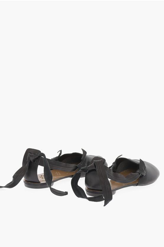 Maison Margiela MM22 Leather Tabi Sandals Size US 7.5 / IT 37.5 - 2 Thumbnail