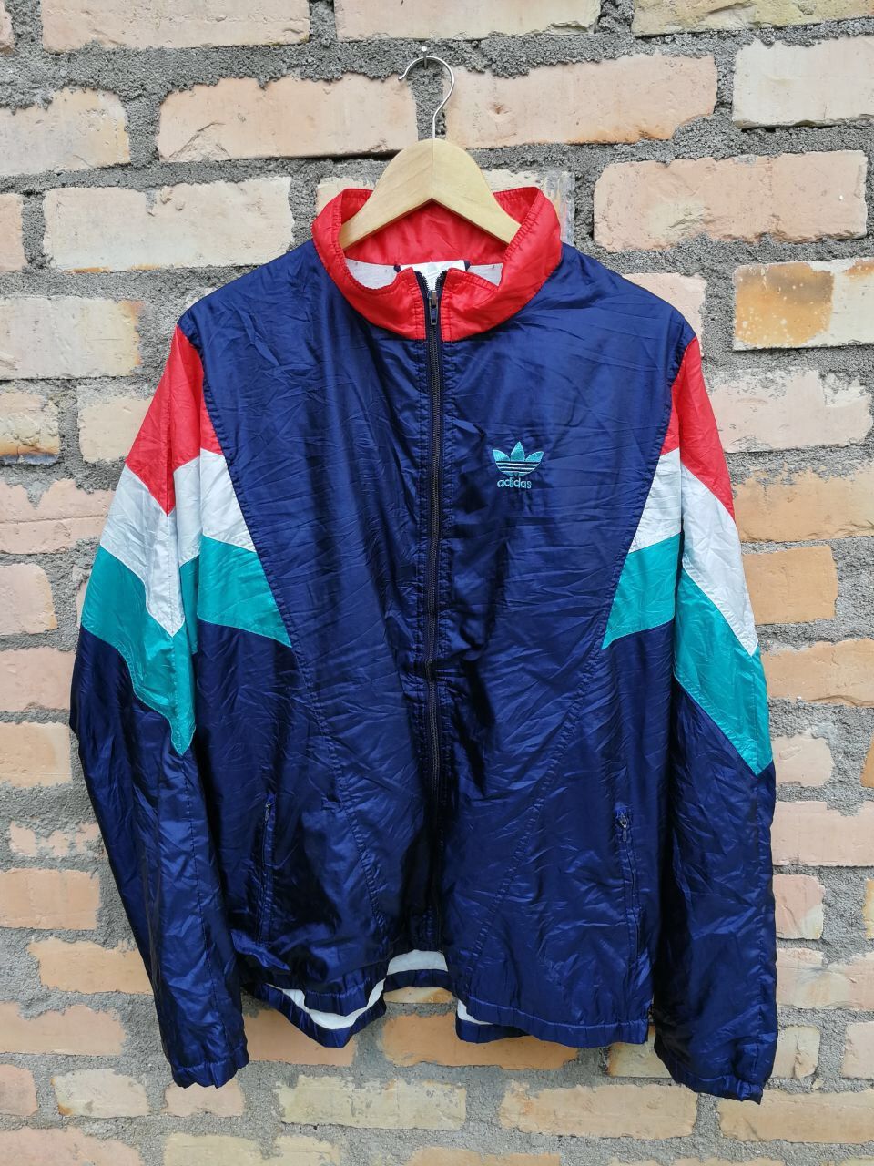 HOT SALE!!vintage 90s ADIDAS trainer jacket multicolor/athlete