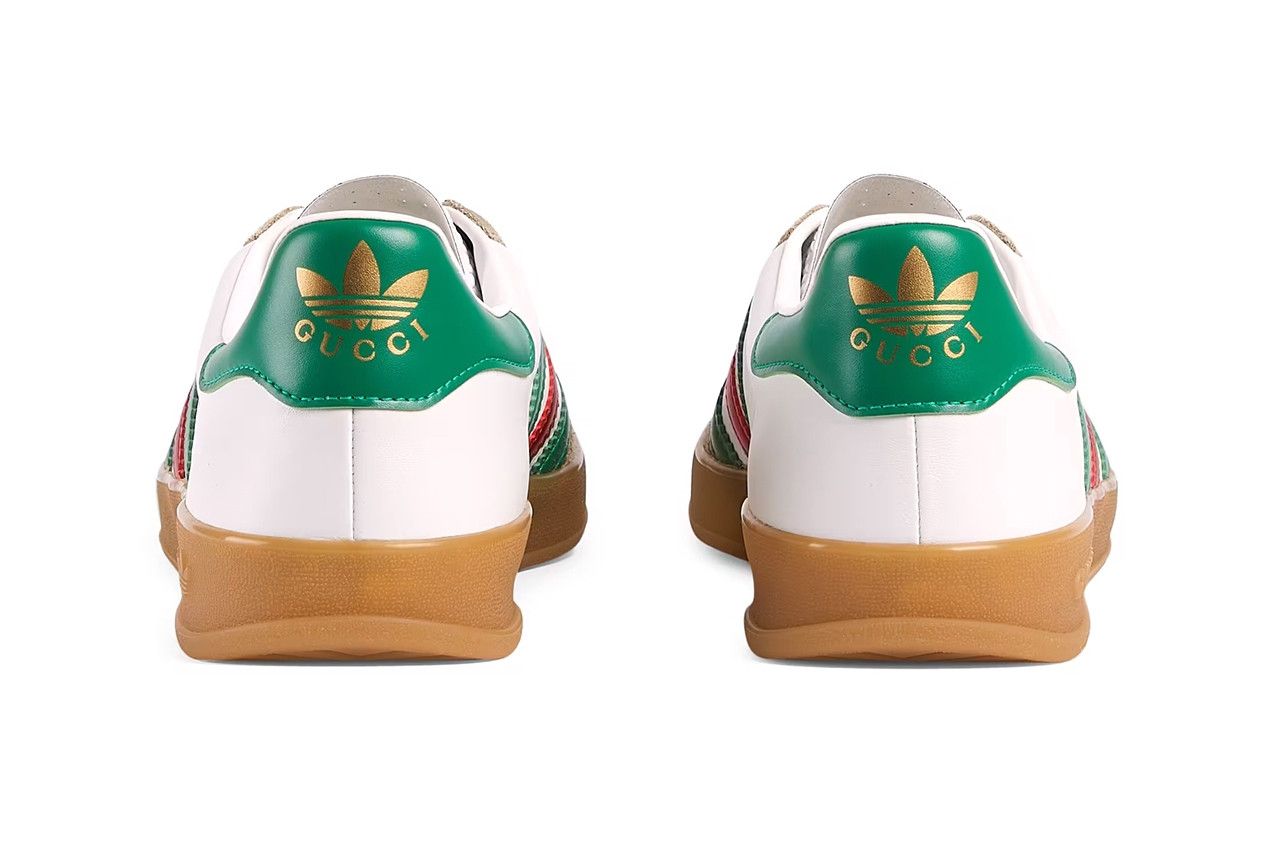 Adidas × Gucci x Adidas White Gazelle Sneakers Size US 12 / EU 45 - 3 Thumbnail