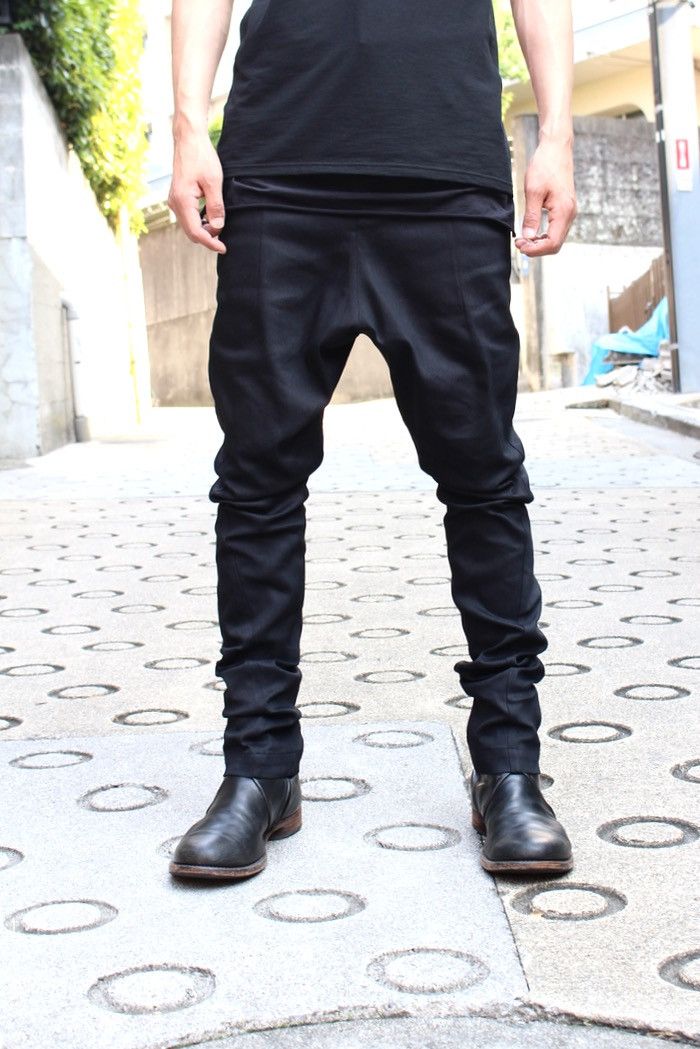 DEVOA BLACK Layered wool pants size2