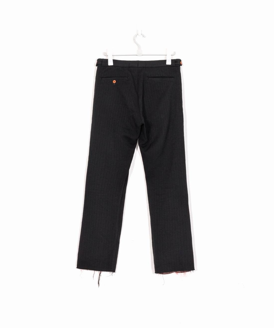 Comme des Garcons Homme Plus AW02 Orange Raw Front Stripe Trousers Size US 30 / EU 46 - 2 Thumbnail