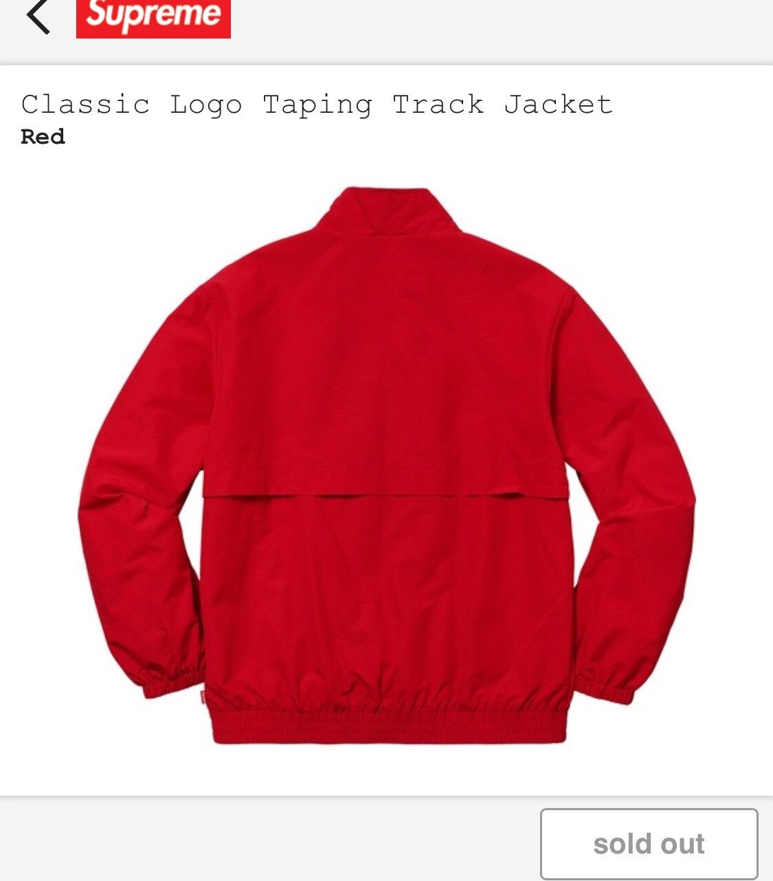 Supreme Supreme classic Logo Taping Track Jacket | Grailed