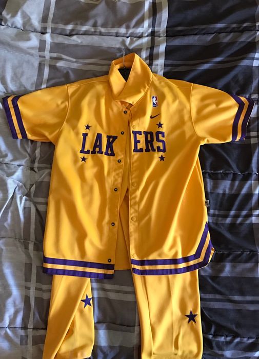 Lakers Los Angeles Lakers 90's Warm Up Outfit Jacket And Pants Retro Size US L / EU 52-54 / 3 - 1 Preview